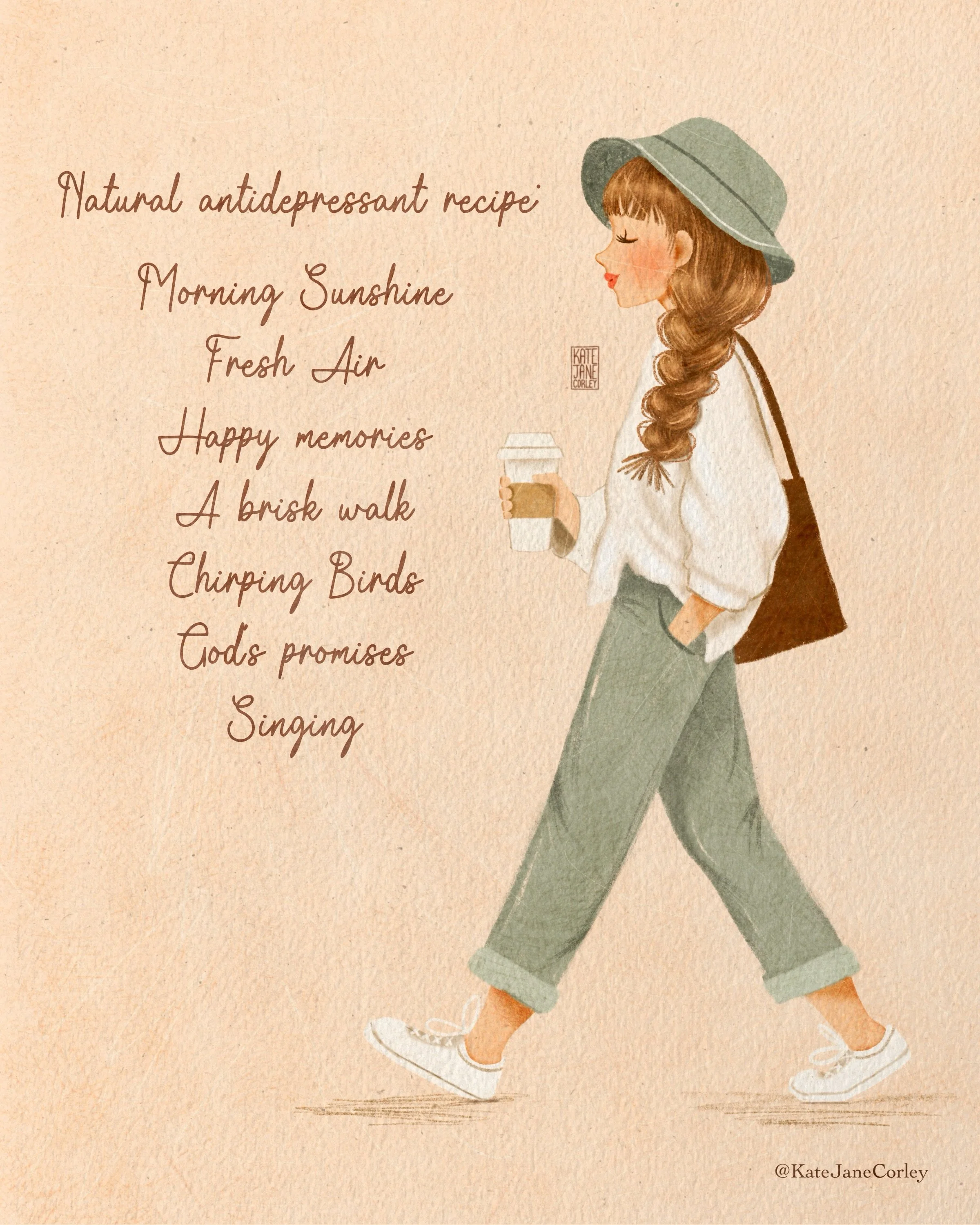And repeat 🤗 
Hope this happy illustration serves as a reminder that the good Lord has provided us with the most amazing natural healers. 
Go out in the sunshine today!
.
.
.
.
.
.
.
.
.
.
.
.
.
.
.
.
.
.
.
.
.
.
.
.
.
.
. Happy girl, #girlystuff #n
