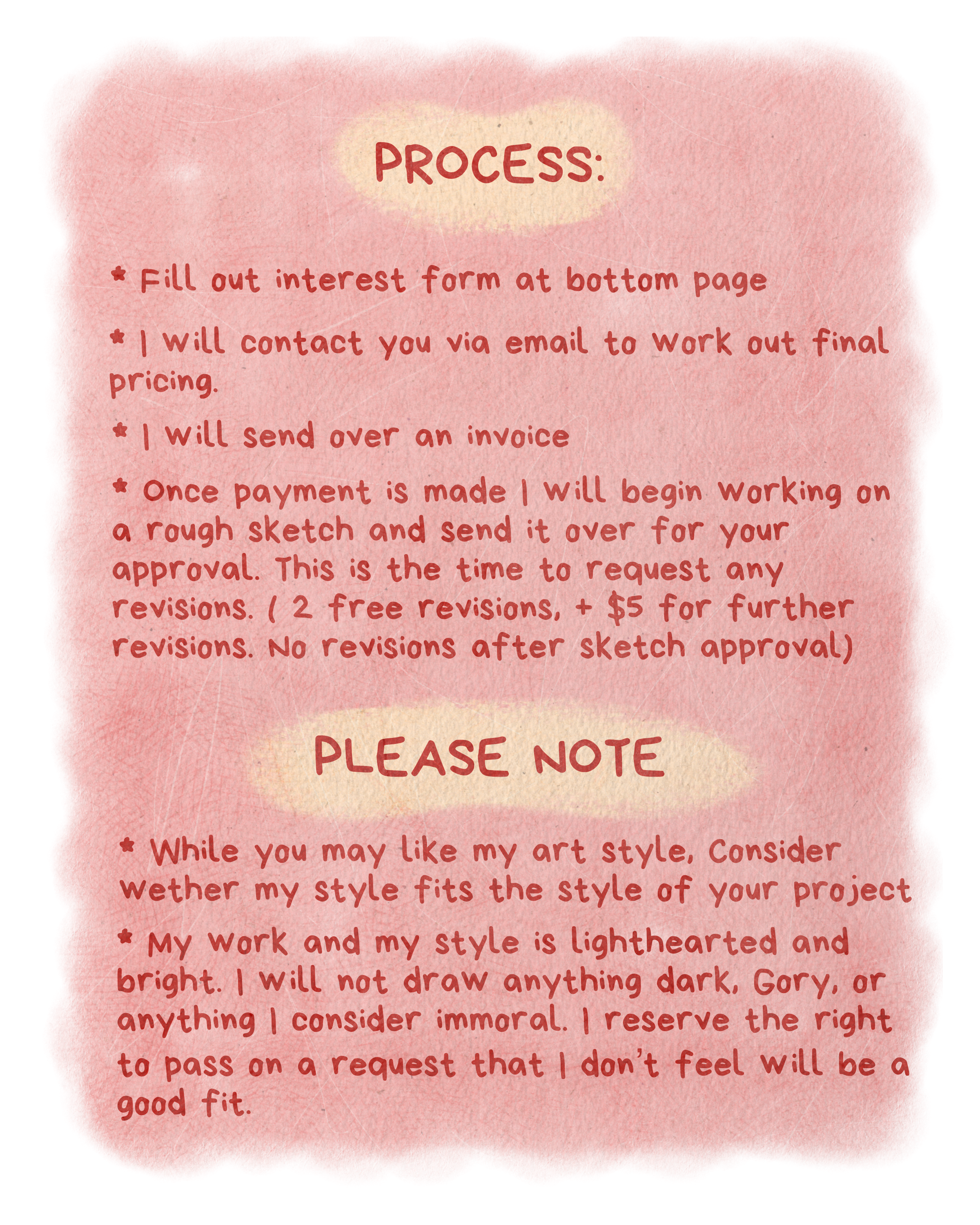 Art commissions process
