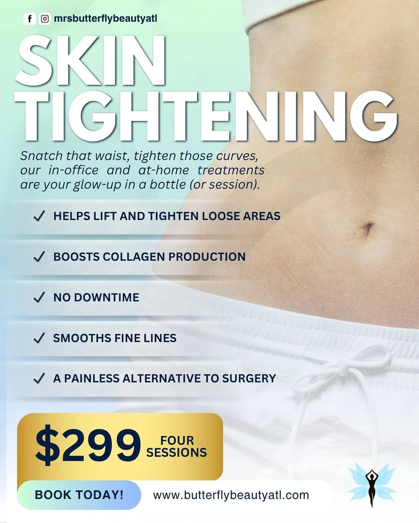 ✨ No scalpels, no stitches&mdash;just snatched, smooth skin! Our non-invasive skin tightening treatments lift, firm, and glow you all the way up 💁&zwj;♀️

And guess what? You can keep the magic going at home with our skin tightening lotion 👏

📍 St