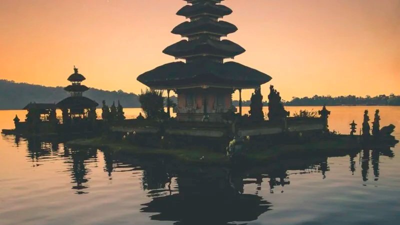 A building constructed on the water in the Asia Pacific