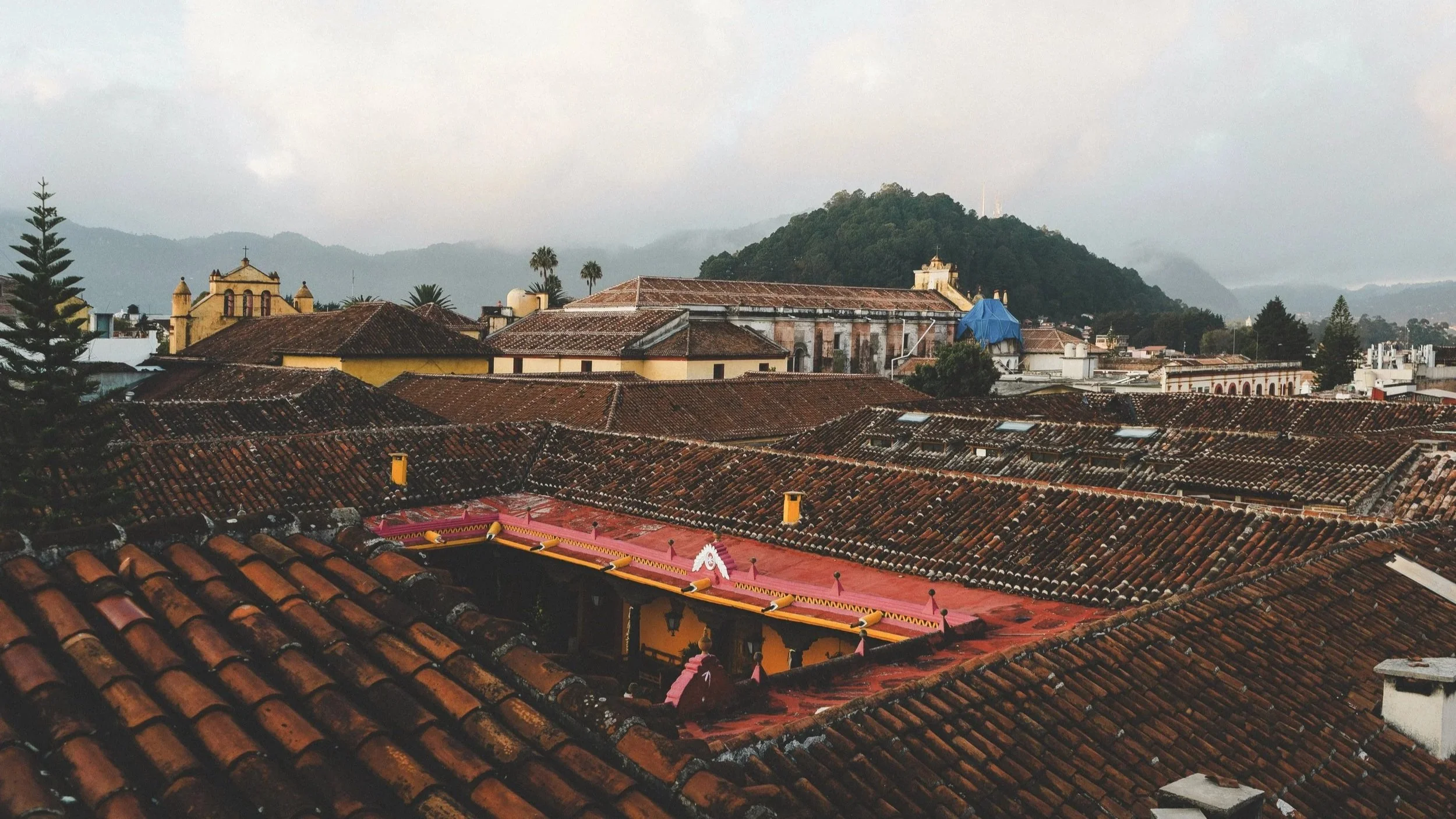 the city of San Christobal in Venezuela on a cloudy day