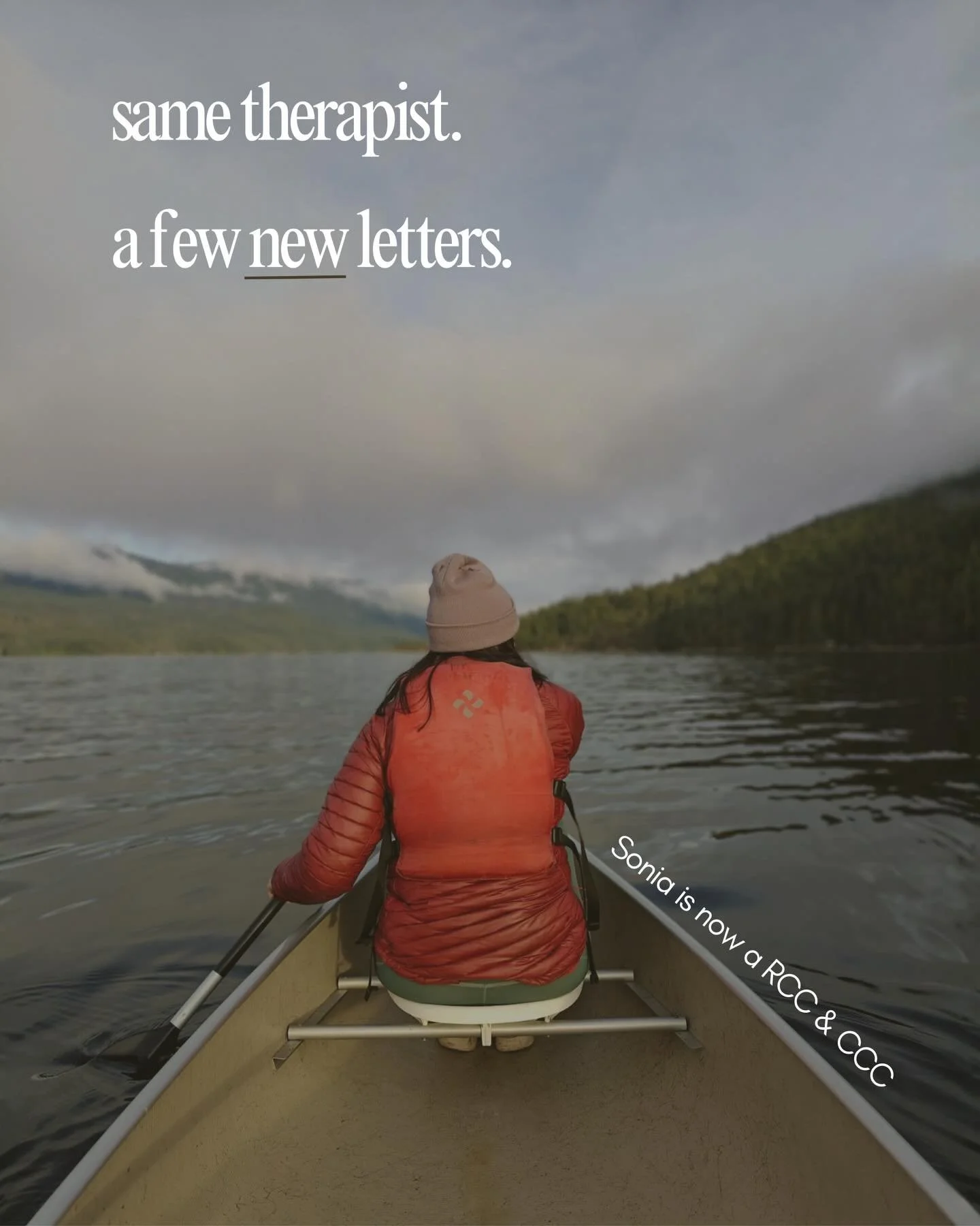 More exciting news for 2026 🫶

I&rsquo;m now a Registered Clinical Counsellor (RCC) with the BC Association of Clinical Counsellors.

Nothing changes in the work or how I show up.
What may change is access. For folks whose insurance plans require RC