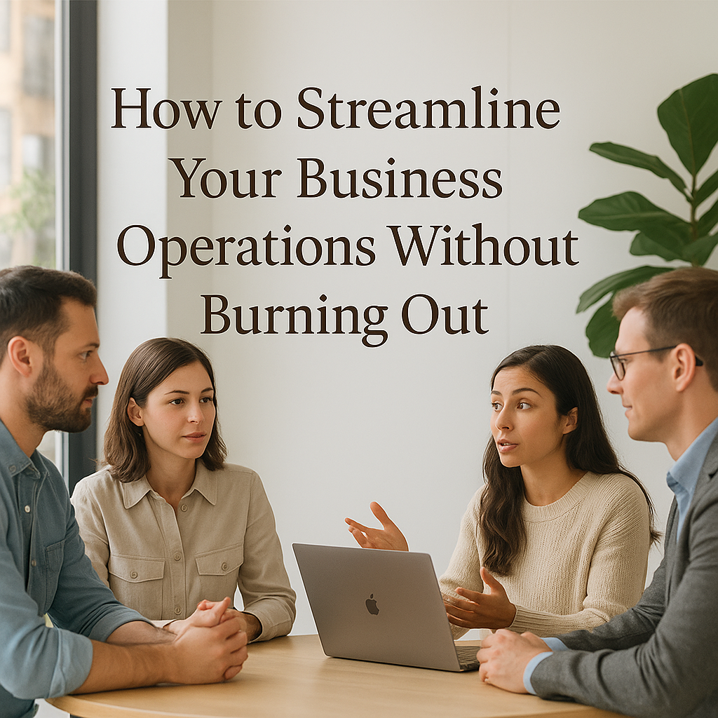 How to Streamline Your Business Operations Without Burning Out