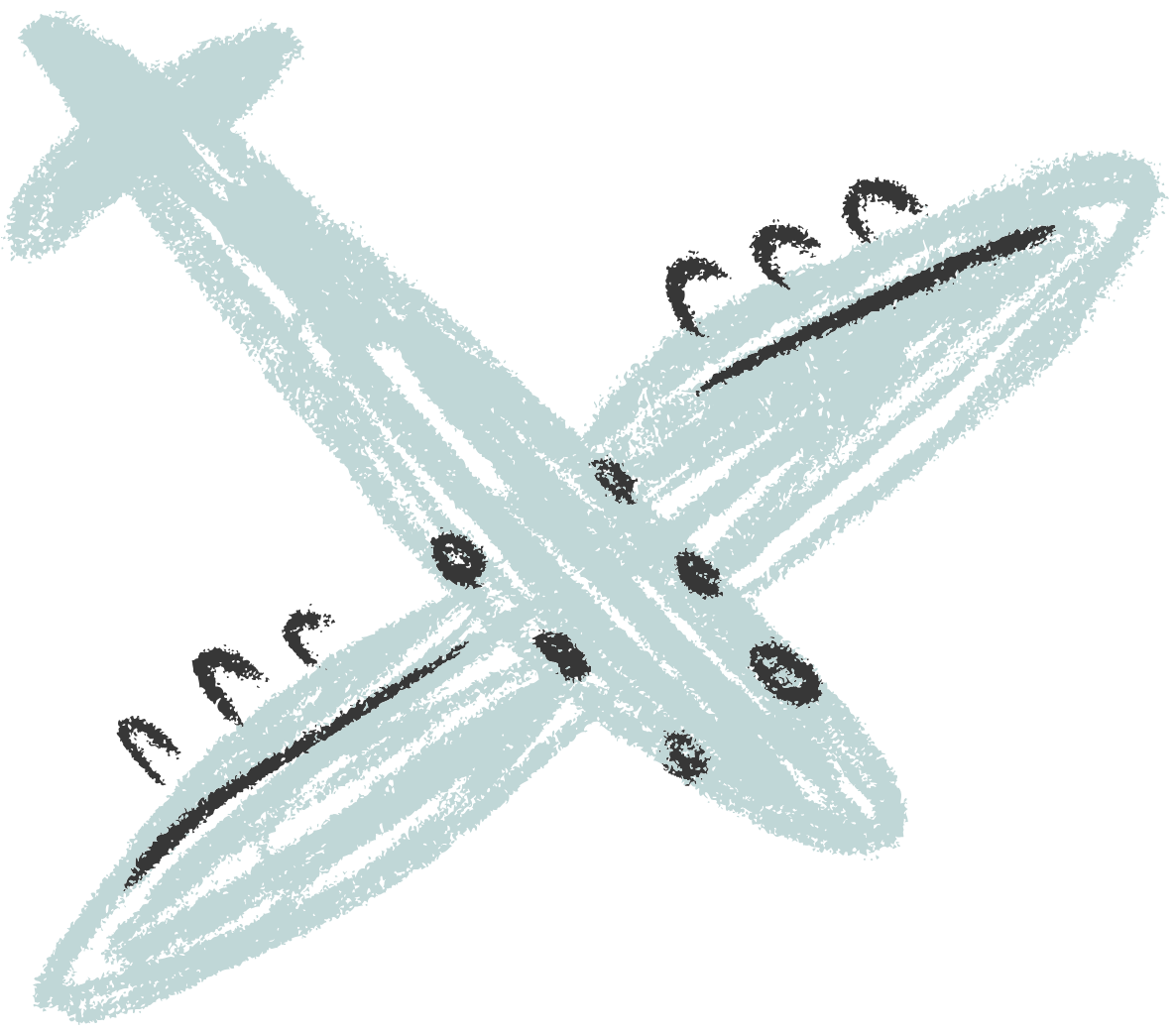 A stylised illustration of an aeroplane illustrating Performance Studios' Performance Airlines Blog.