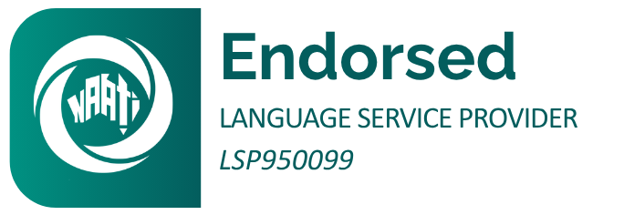 NAATI-endorsed Language Service Provider badge