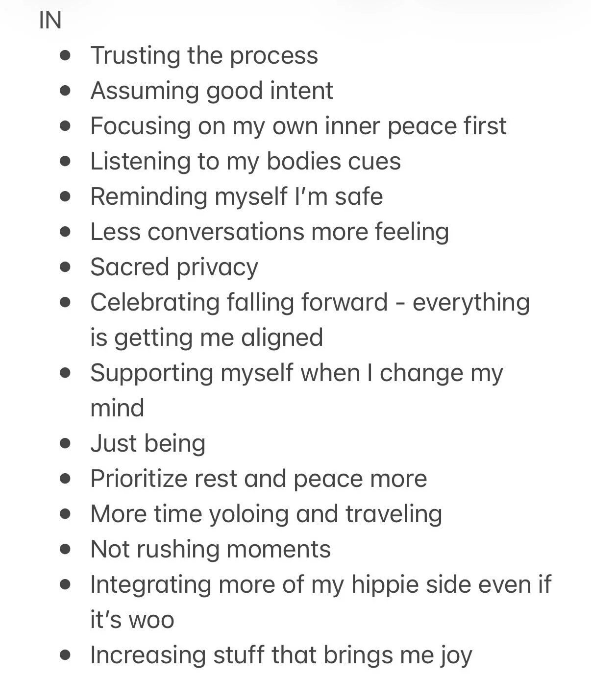 The INS and OUTS ✌️😚✨

Fresh energy and fresh reminders going into February. The REAL New Years vibe 🗓️✨