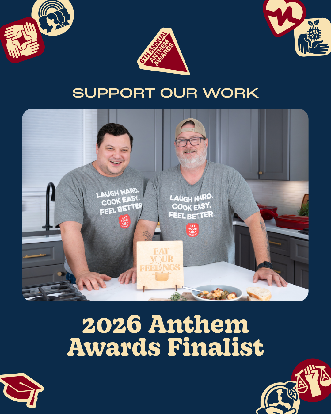 Eat Your Feelings Named 2026 Anthem Awards Finalist for Veteran &amp; Military Family Support
