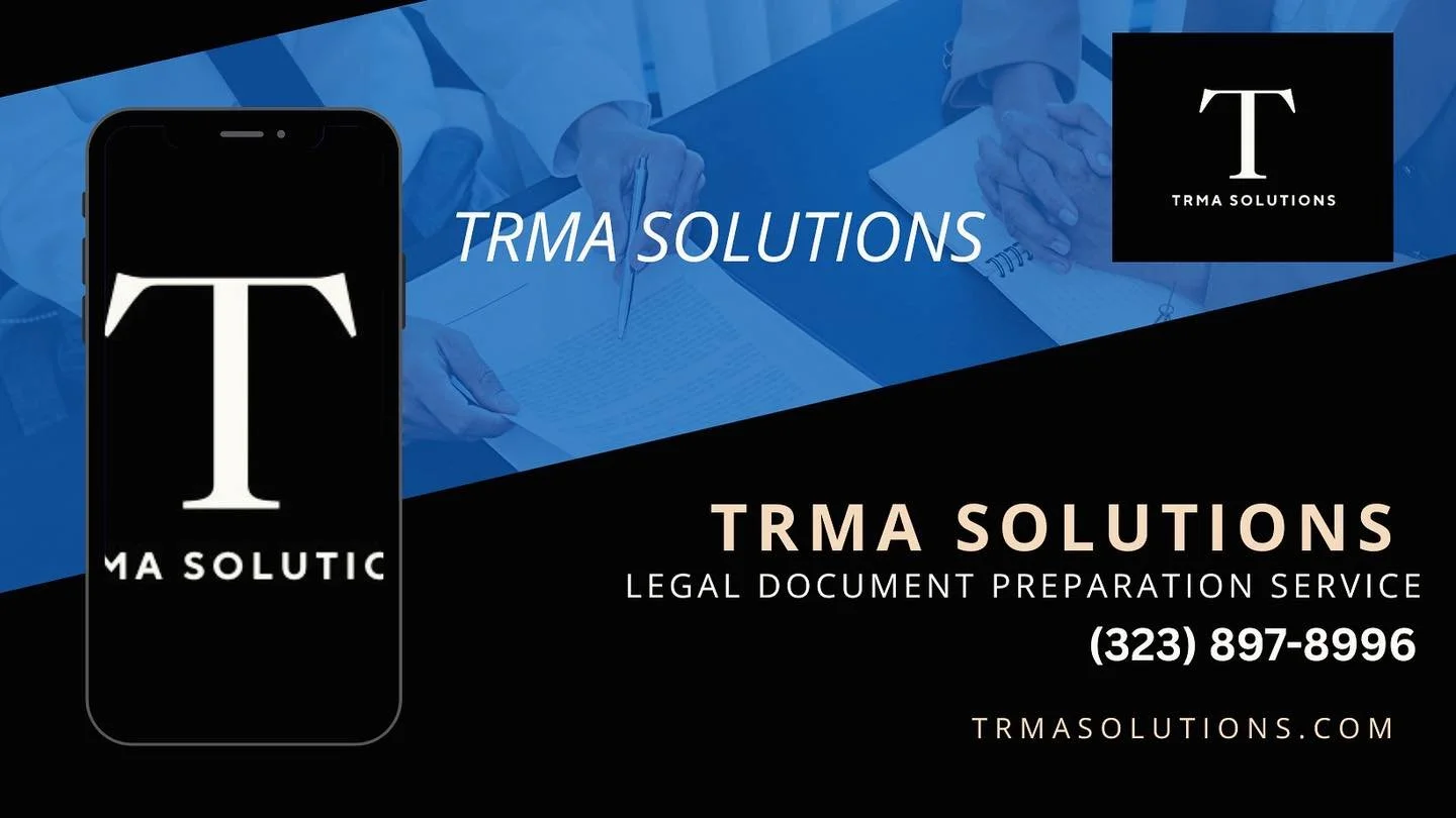TRMA Solutions es su proveedor l&iacute;der en preparaci&oacute;n de documentos y servicios paralegales. Con mas de 10 a&ntilde;os de experiencia, nos esforzamos por brindarle un servicio compasivo y de calidad. TRMA Solutions tambien ofrece servicio