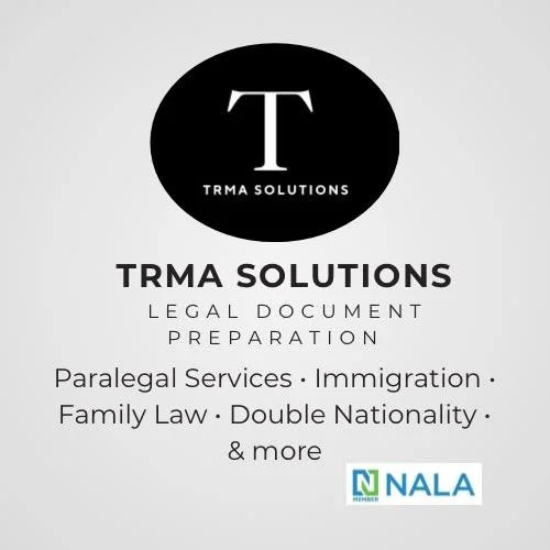 Con mas de 10 a&ntilde;os de experiencia diversificada en el sector, TRMA Solutions es miembro orgulloso de la NALA (Asociacion Nacional de Asistentes Legales).

Tambien, TRMA Solutions es miembro de la ABA (Asociacion Americana de Abogados) y esta a