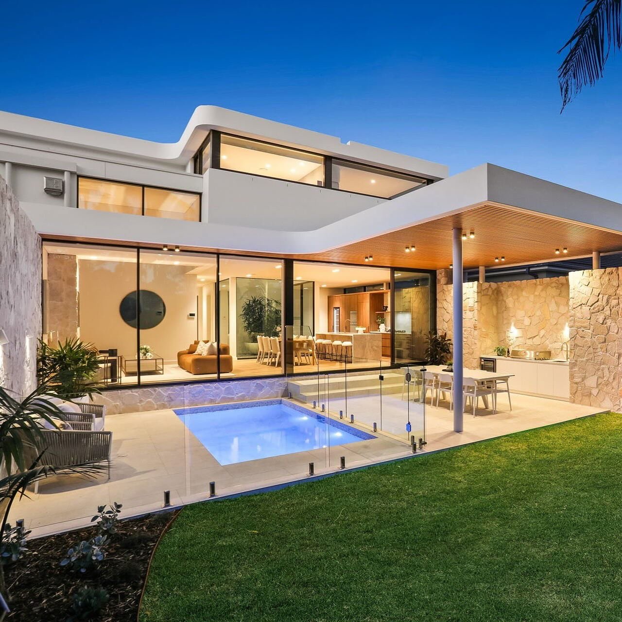 Project Binaville glowing at dusk ✨