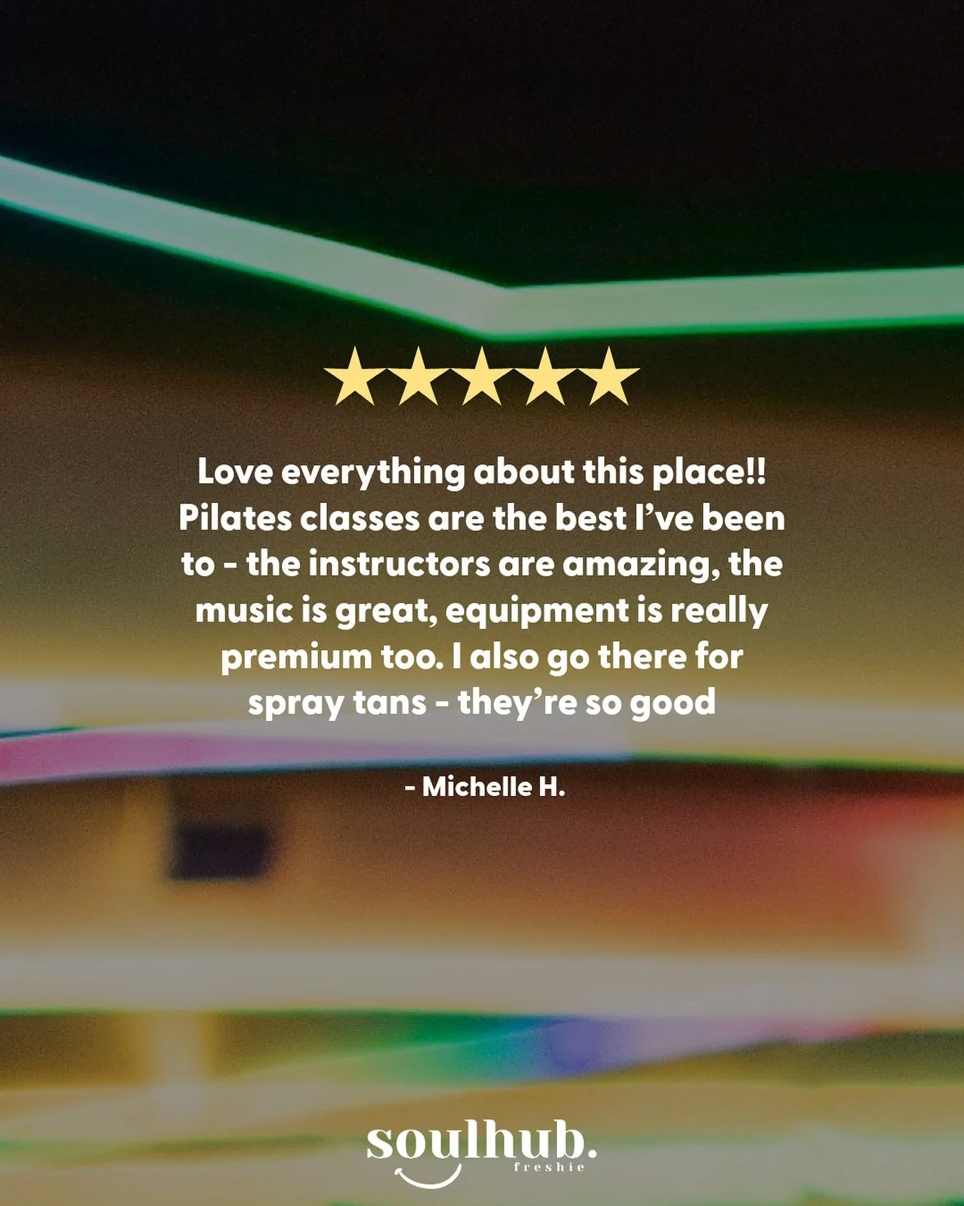 When your Soulmates get it, they GET IT 🙌

Premium equipment ✓ Epic instructors ✓ Vibes that hit 
different ✓ Spray tans that actually last ✓

This is what happens when you make wellness a one-stop experience. From reformer to tan booth, we&rsquo;ve