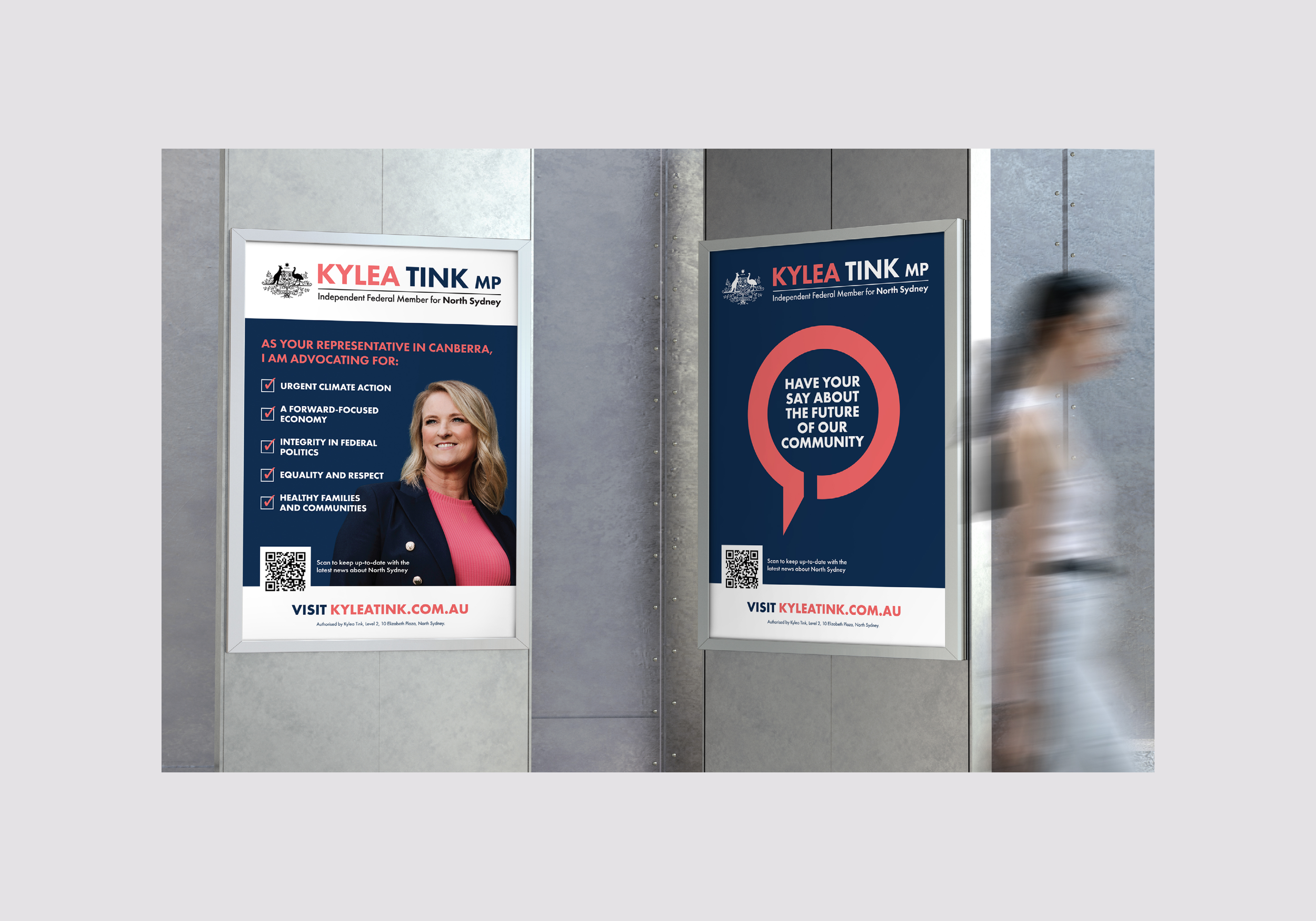 Promotional poster designs created for Kylea.