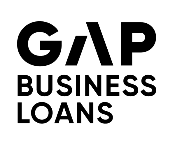 Black and white graphic with the words 'Business Loans' in bold text.