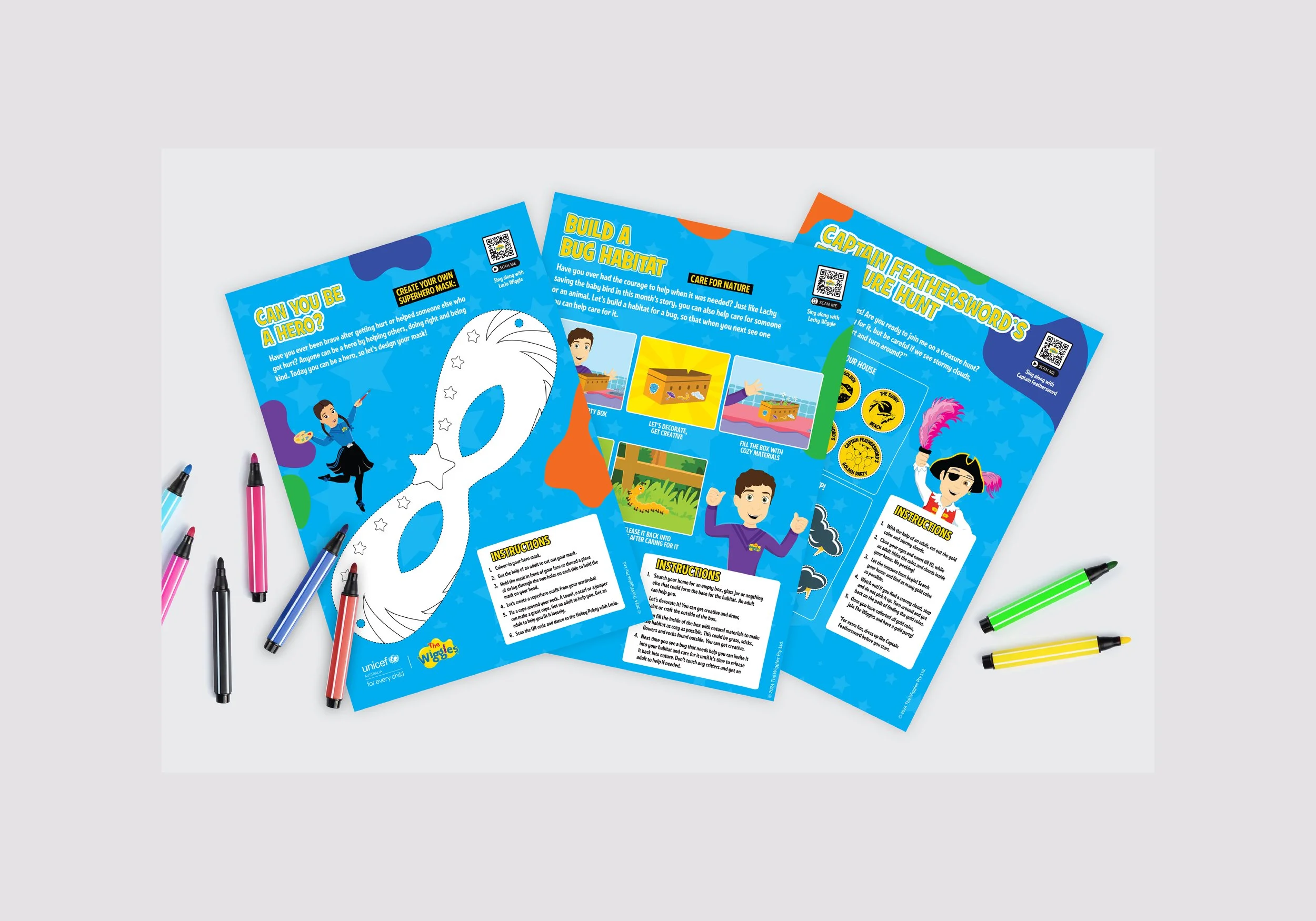 Engaging activity pack design to support the initiative.
