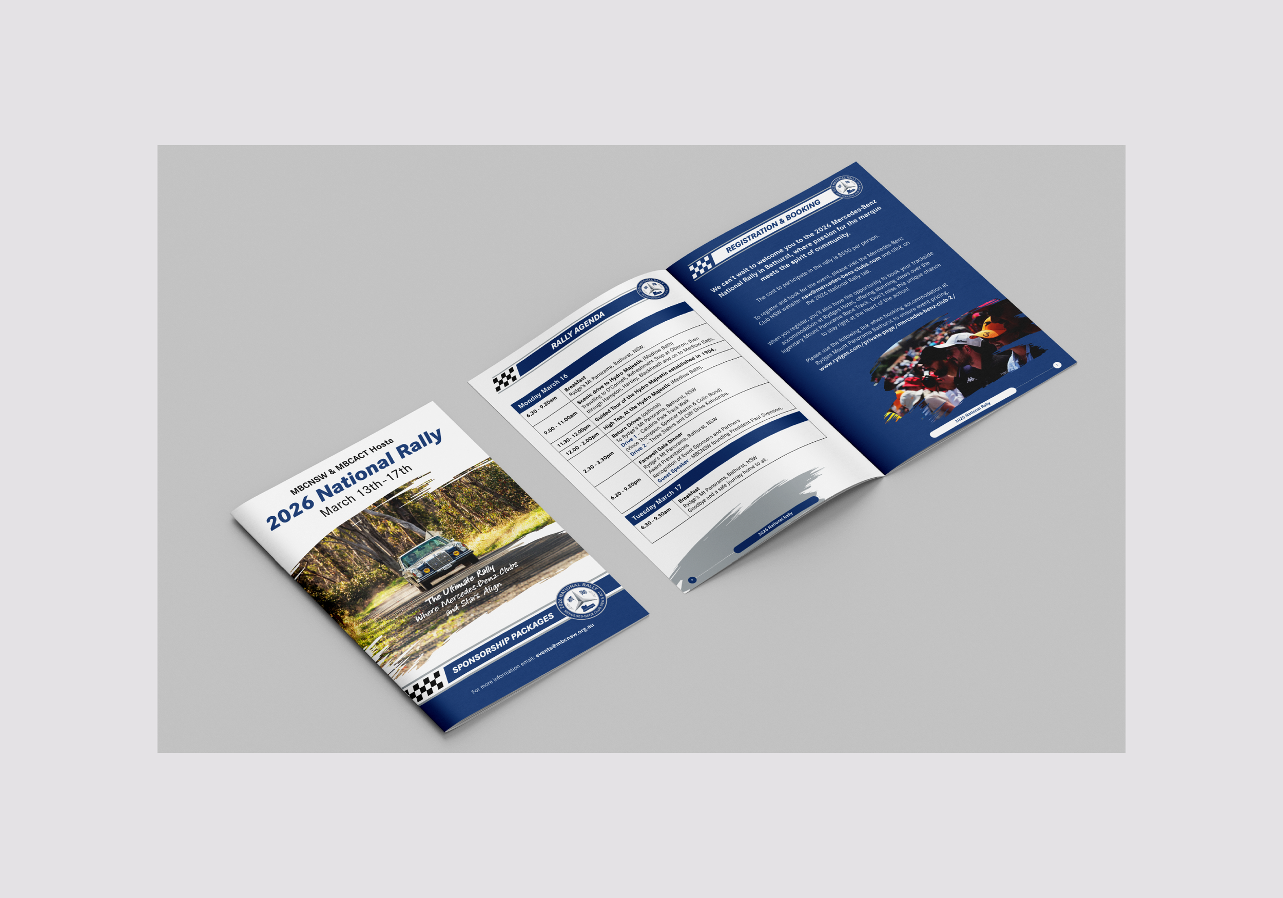 Sponsorship guide for the 2026 Mercedes-Benz National Rally.