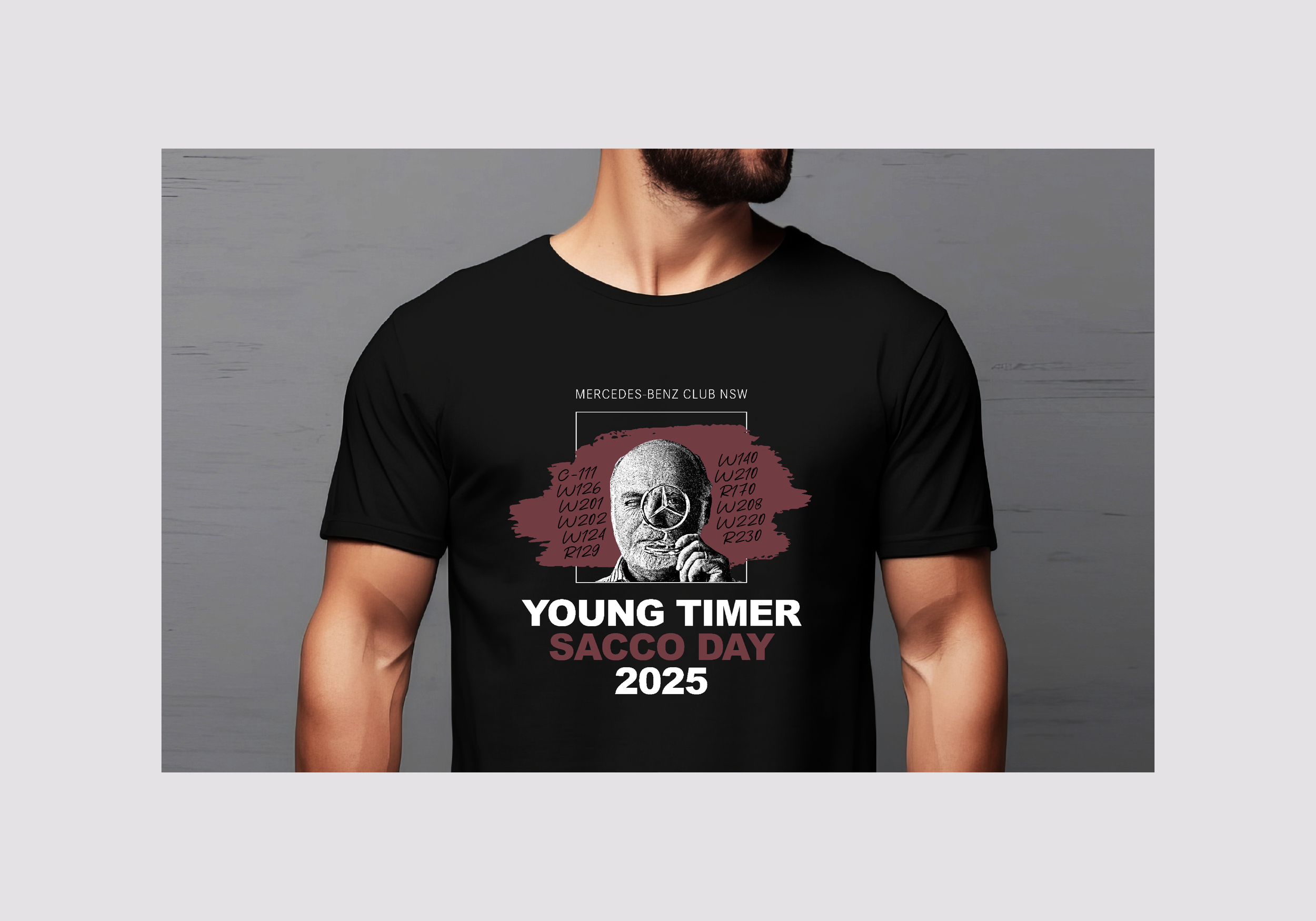 Celebrating Mercedes car designer Bruno Sacco.