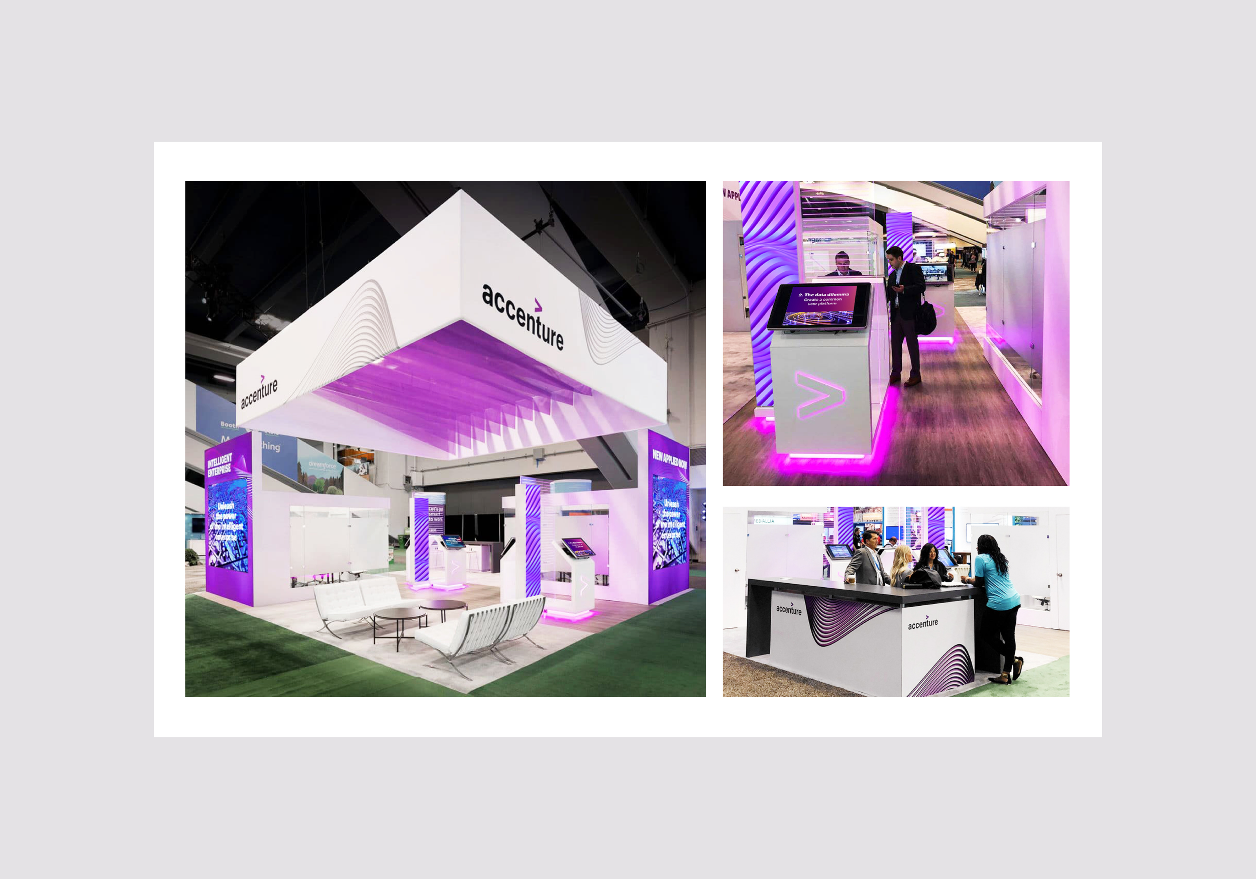 One of the many branded exhibition spaces I worked on. This design was developed for a technology conference in Las Vegas.