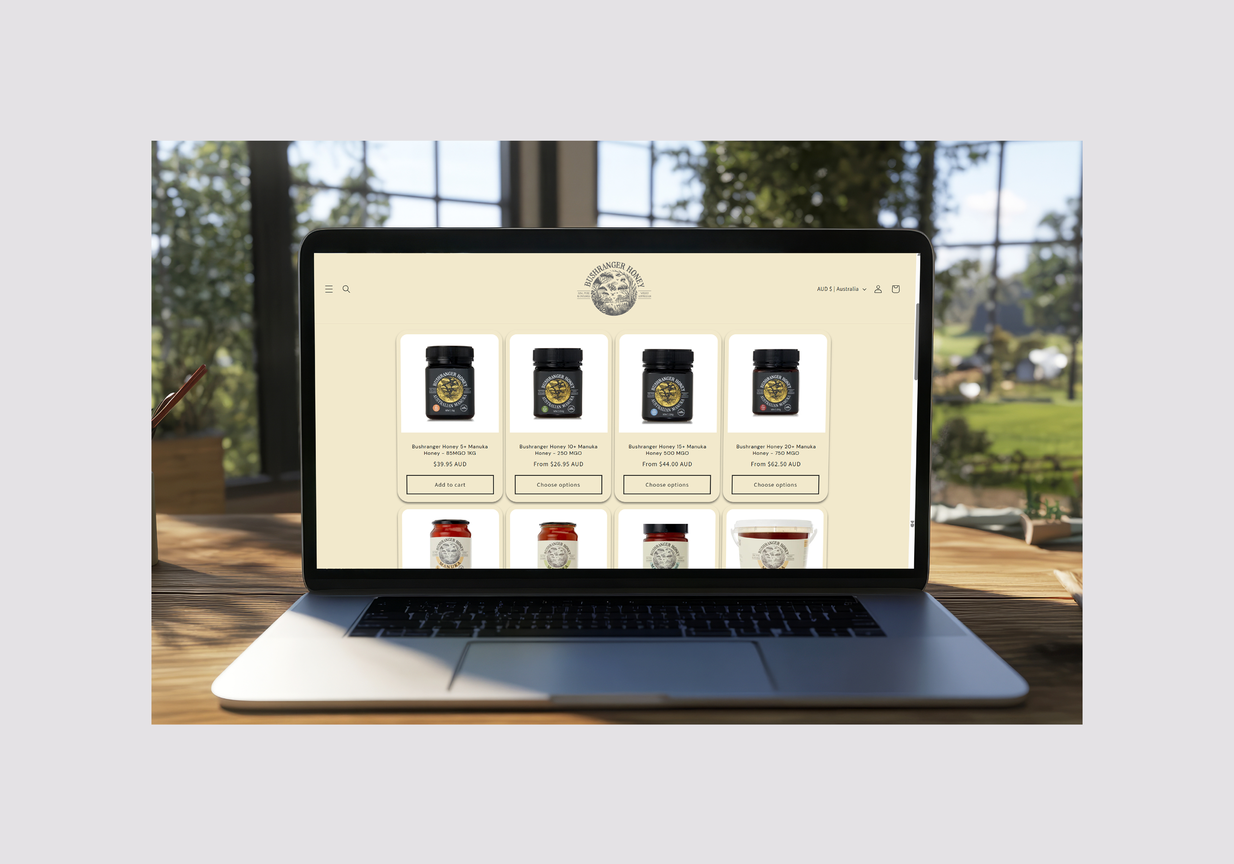 The full range of products can be seen on the Bushranger Honey website. (Click image to visit the site)