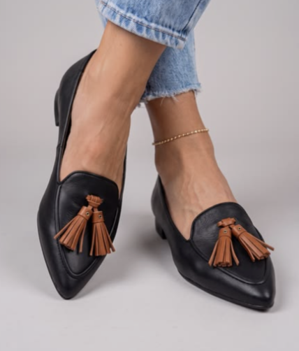 Example outfit, tassel loafers