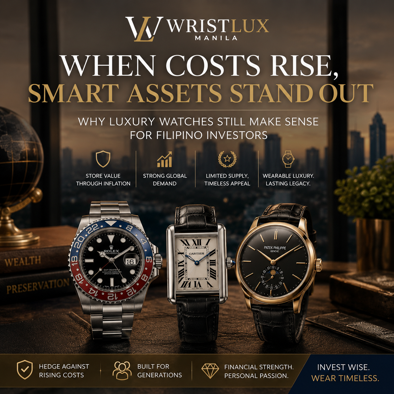 When Costs Rise, Smart Assets Stand Out: Why Luxury Watches Still Make Sense for Filipino Investors