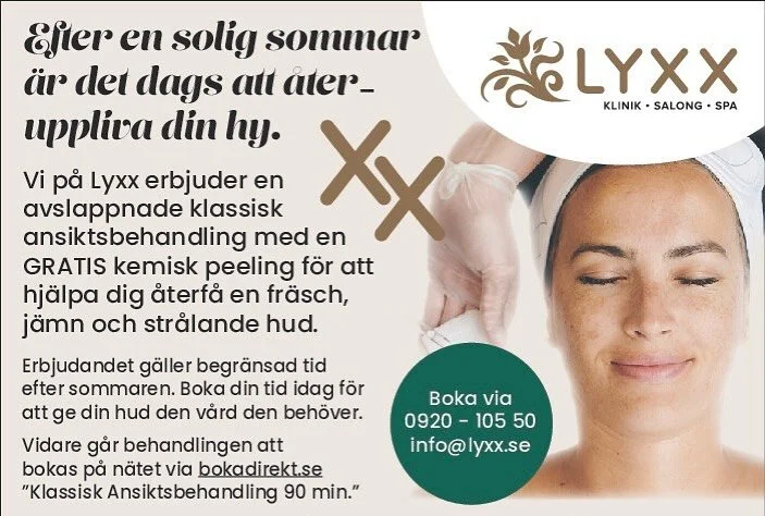 H&ouml;sterbjudande under september 🍂🍁🧡

#ansiktsbehandlinglule&aring; #hudv&aring;rdlule&aring; #glow #h&ouml;stfin #avanceradhudv&aring;rd