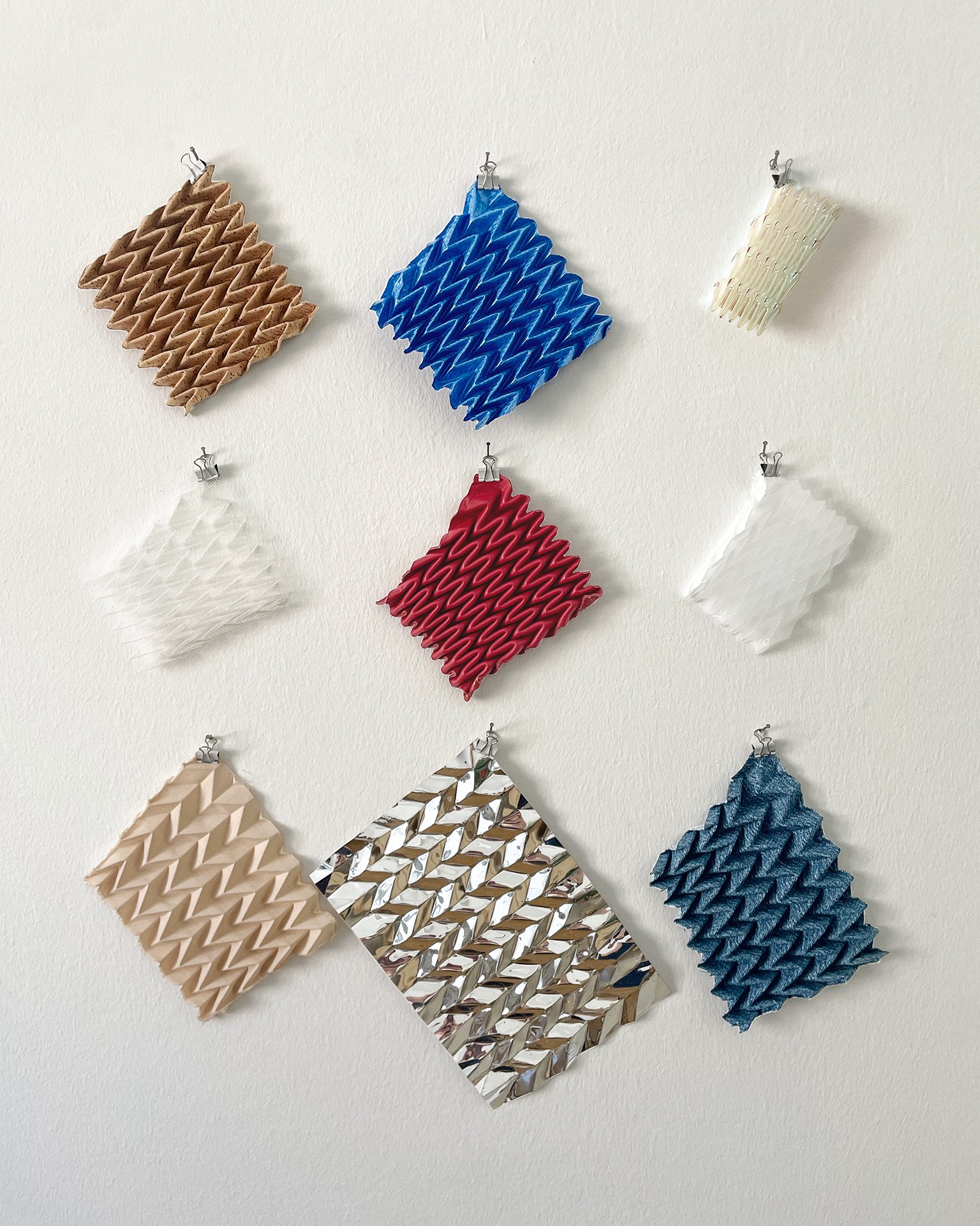 Pleating materials