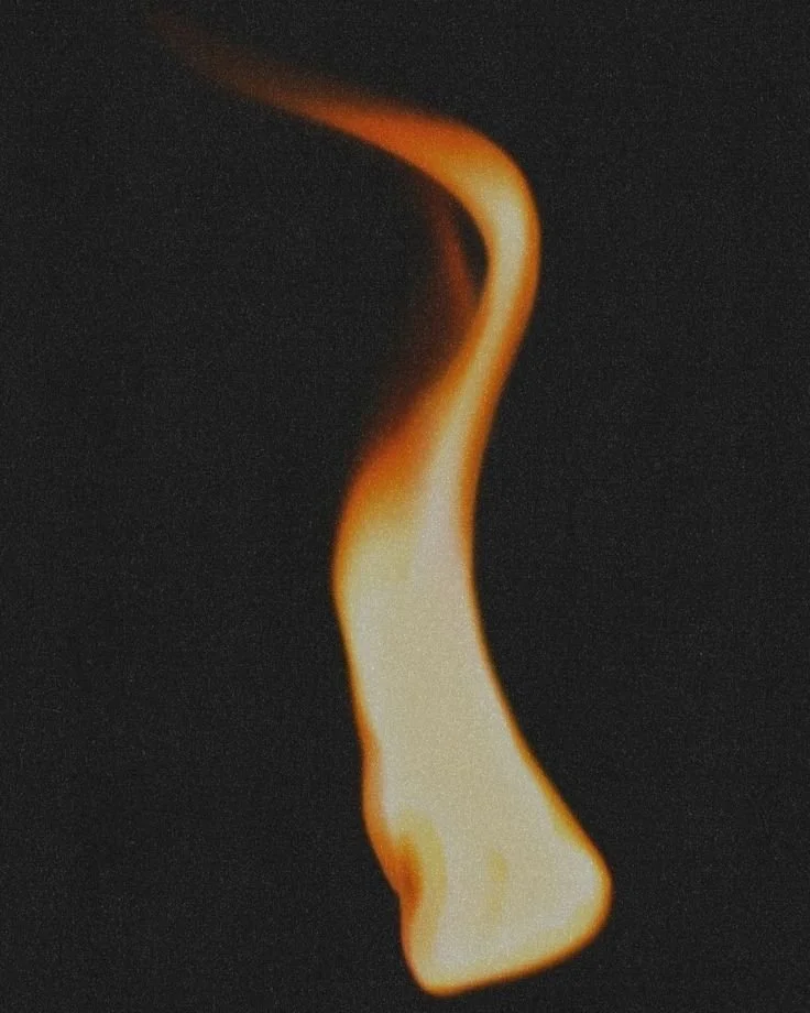 Aesthetic flame element, realistic burning fire image by Roungroat. From Pinterest.