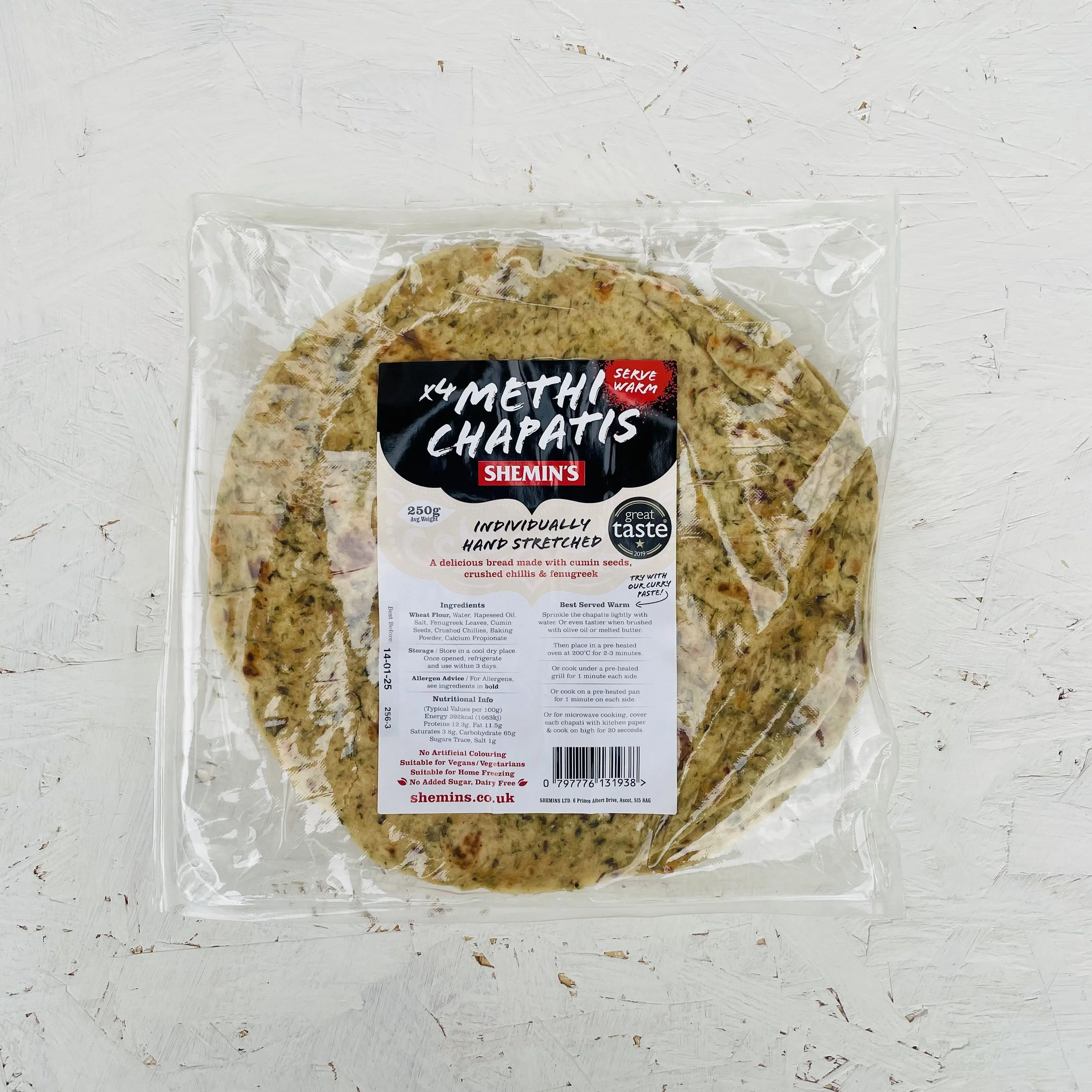 Methi - chapati wraps
