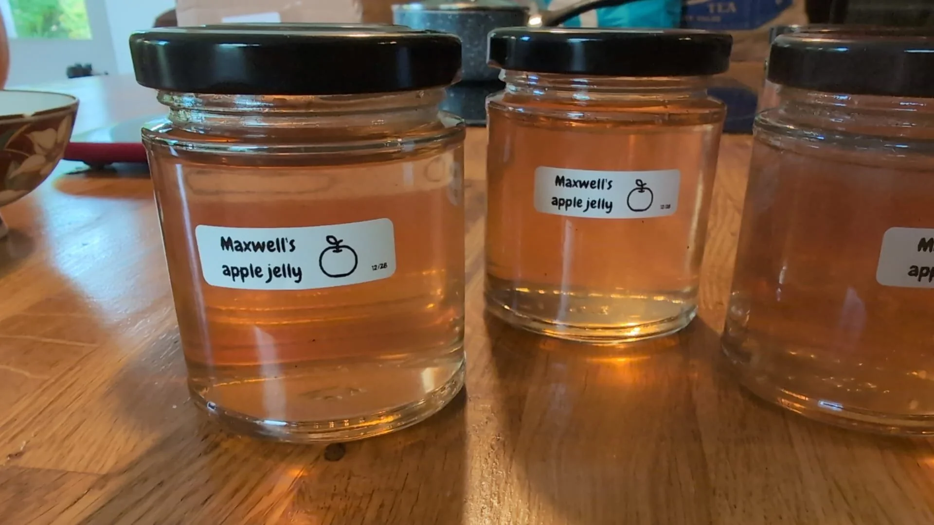 Maxwell's apple jelly, great with porridge