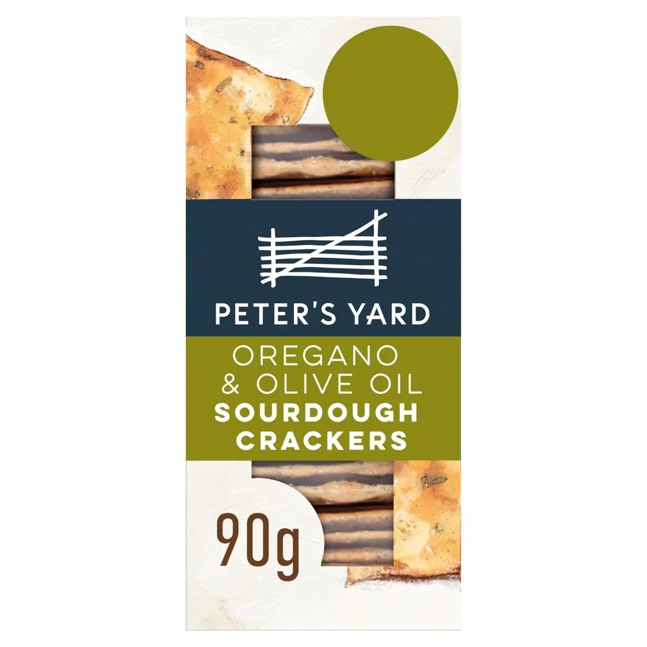 Peter's Yard - oregano & olive oil sourdough crackers