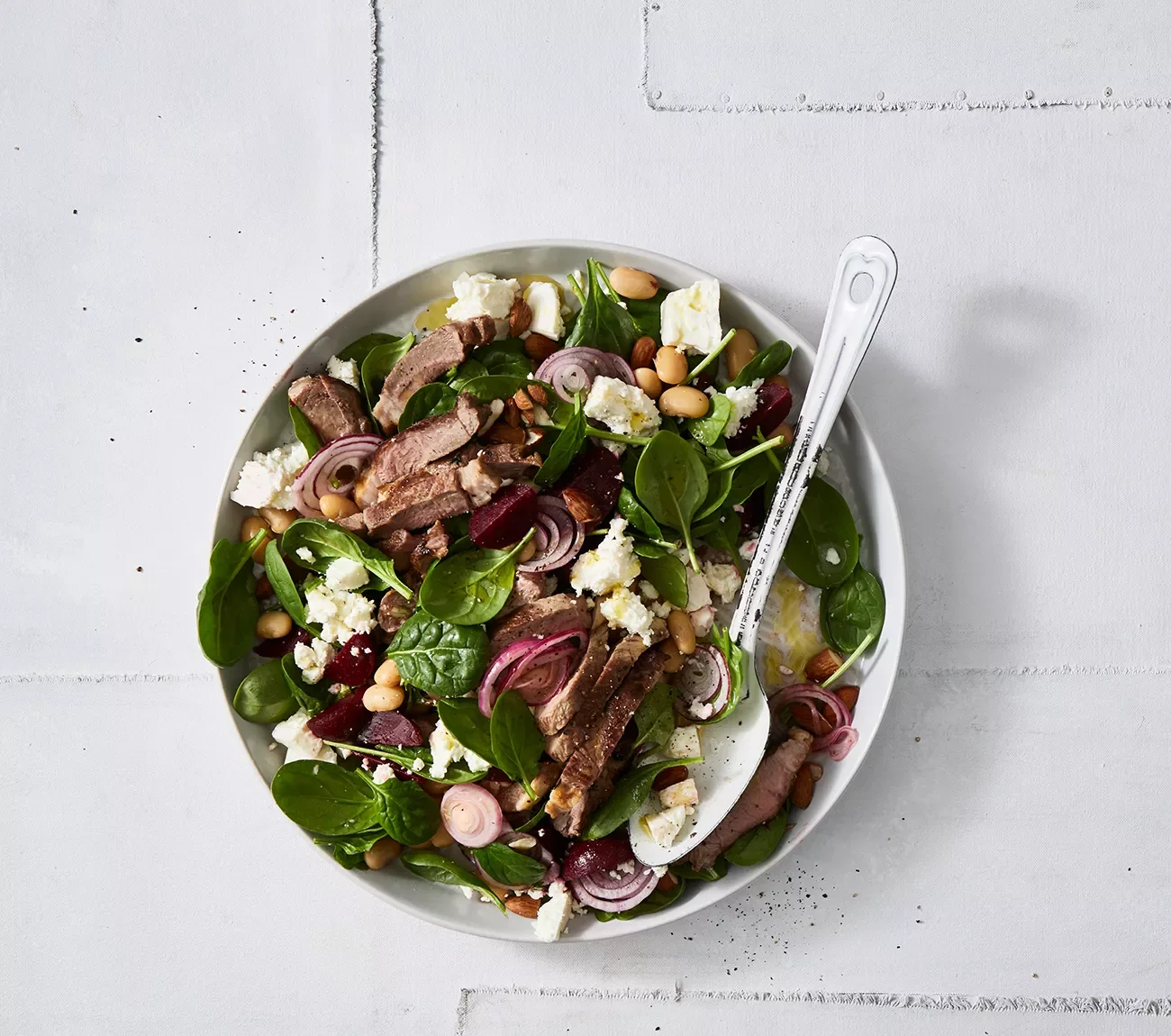 Lamb, Beetroot and Feta Salad 