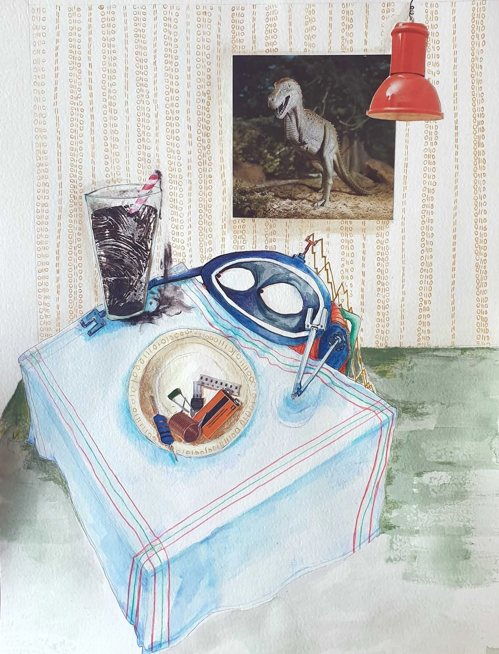 Little Robot had a hard time with the robot diet which largely consisted of oil and sprockets. 