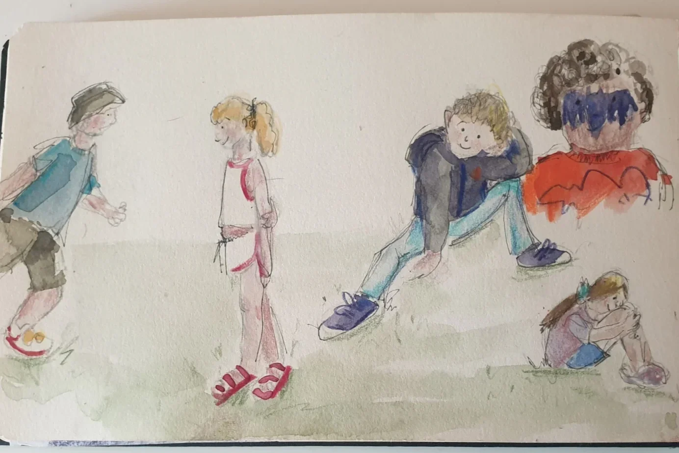 Community Fun Day - drawn from life