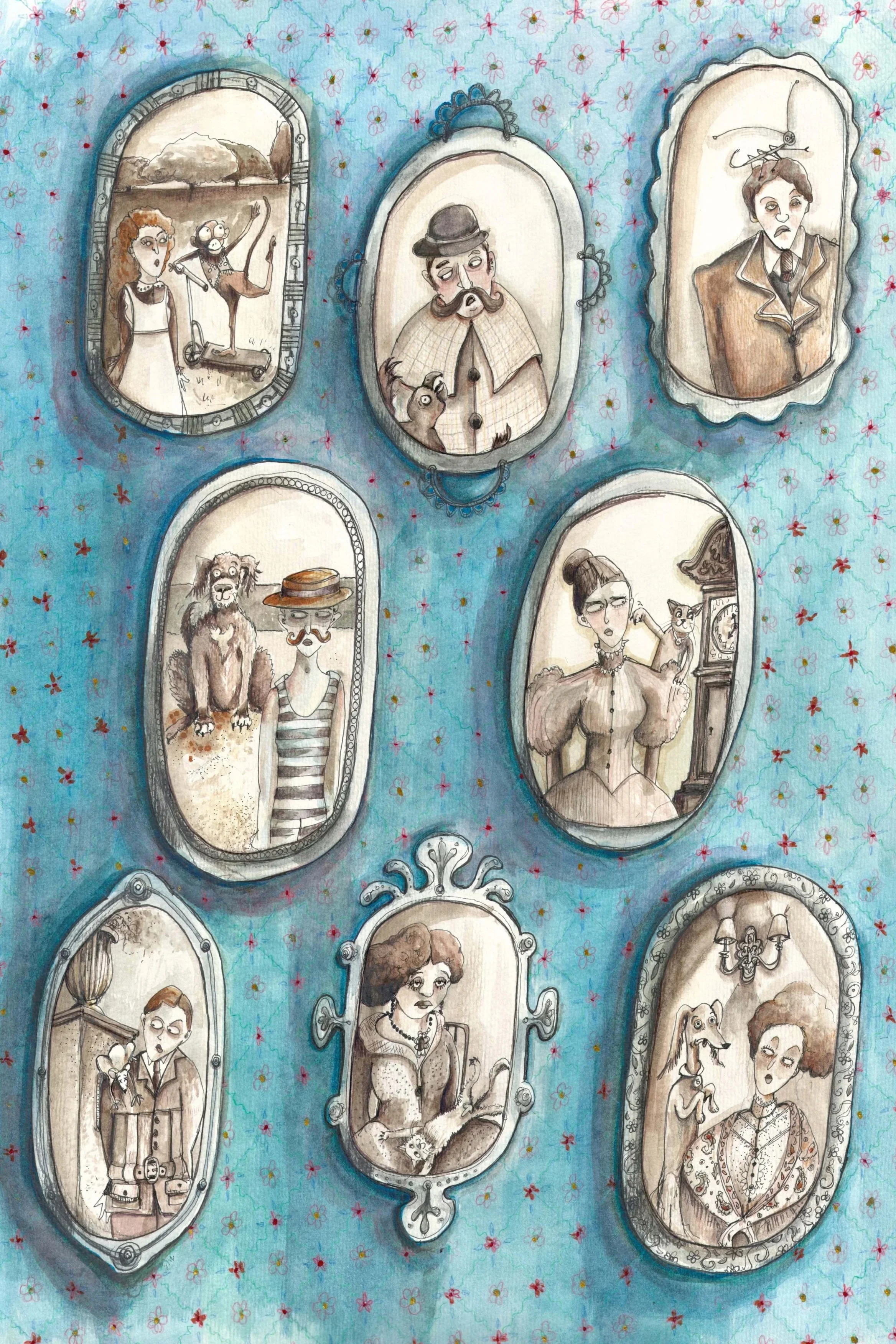 Photographic evidence that Edwardian pets were annoying too. 