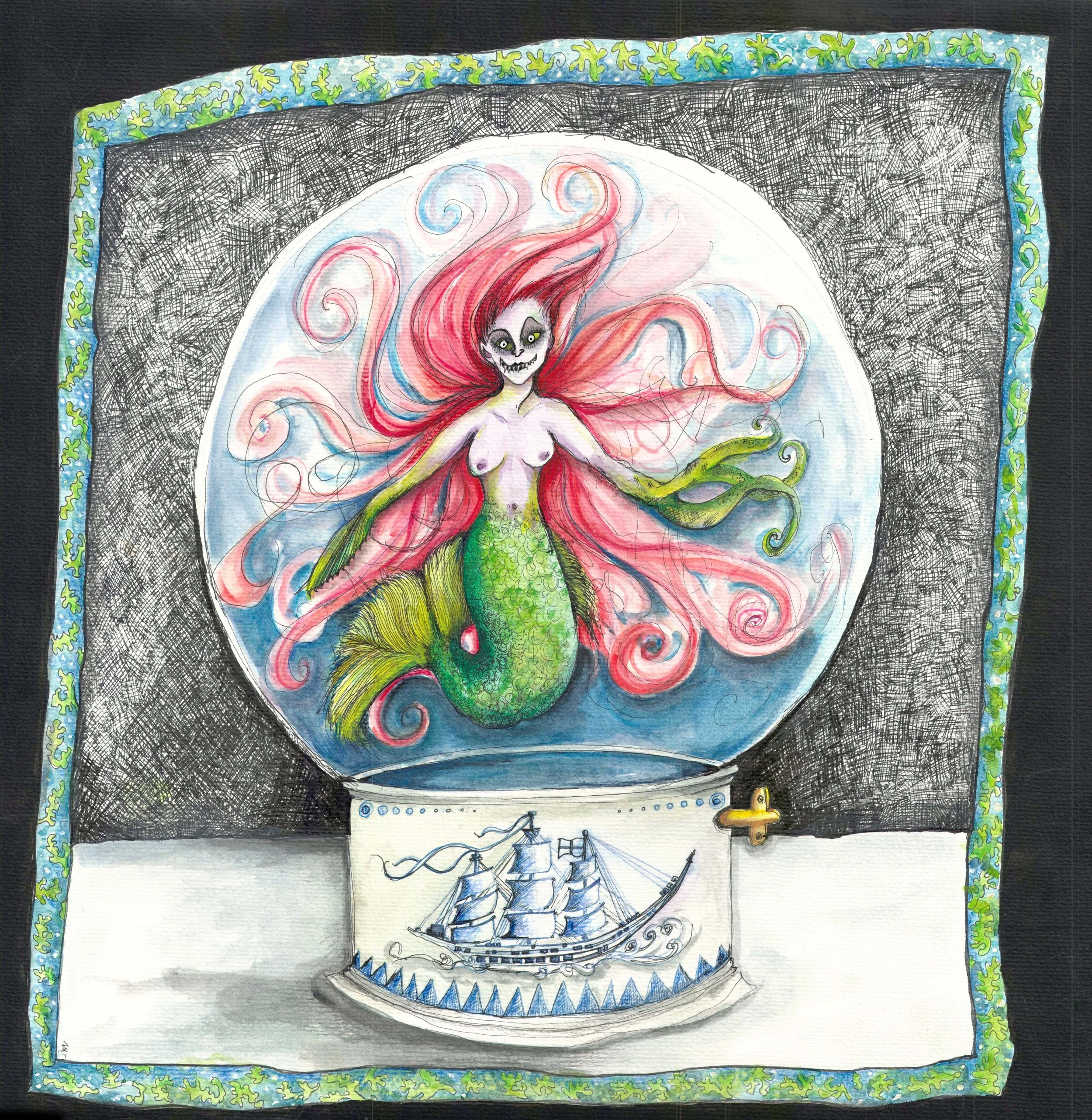 Sprat Mermaid in a Globe