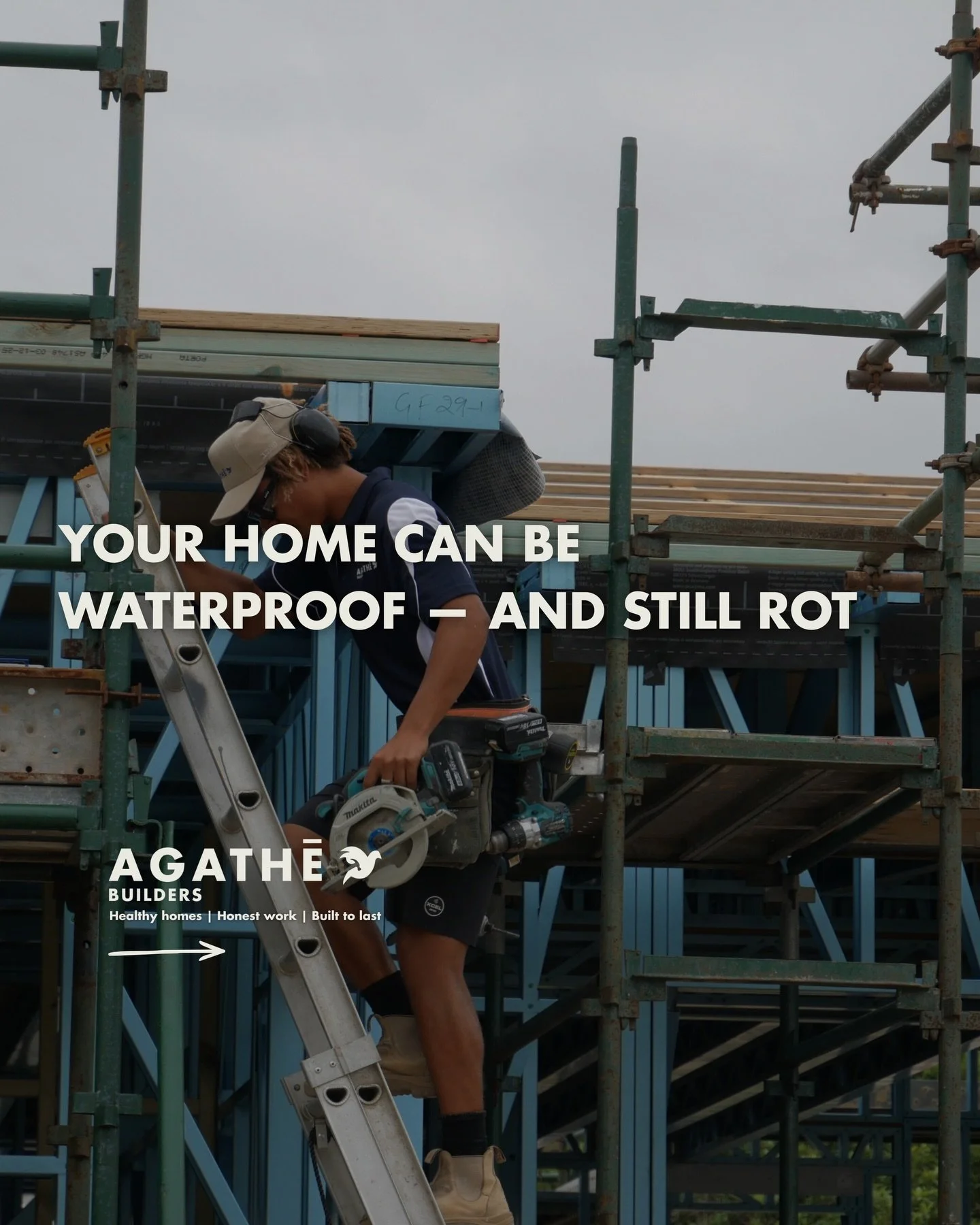 Moisture damage doesn&rsquo;t always come from rain.

Many homes with mould or structural issues are technically waterproof. The problem is condensation forming inside the wall assembly when warm indoor air meets colder surfaces.
When that moisture b