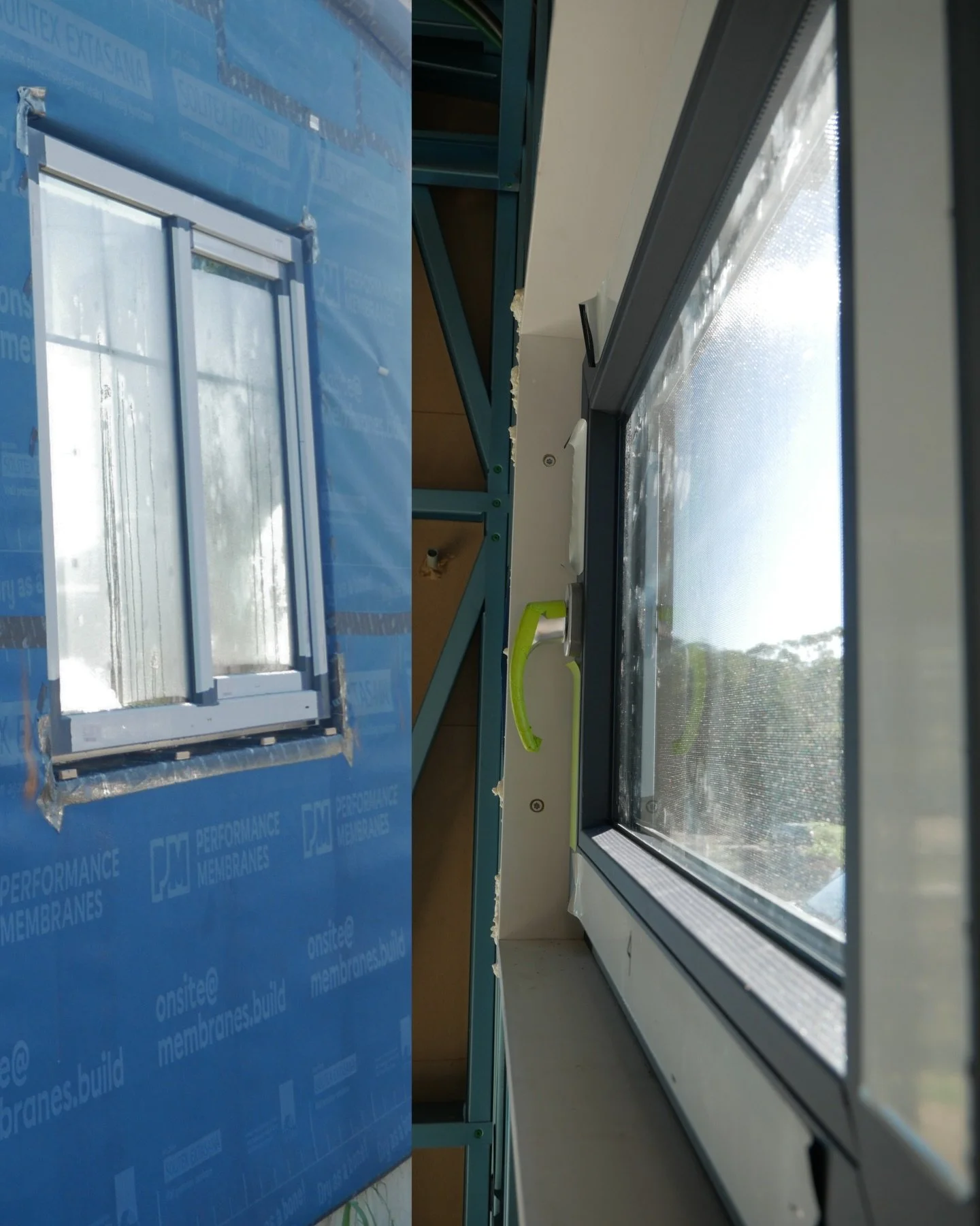 Every window junction in any energy efficient home is detailed carefully like this.

The tape and membrane at the sill aren&rsquo;t aesthetic choices.
They&rsquo;re part of the airtight layer &mdash; where the window frame connects to the building en