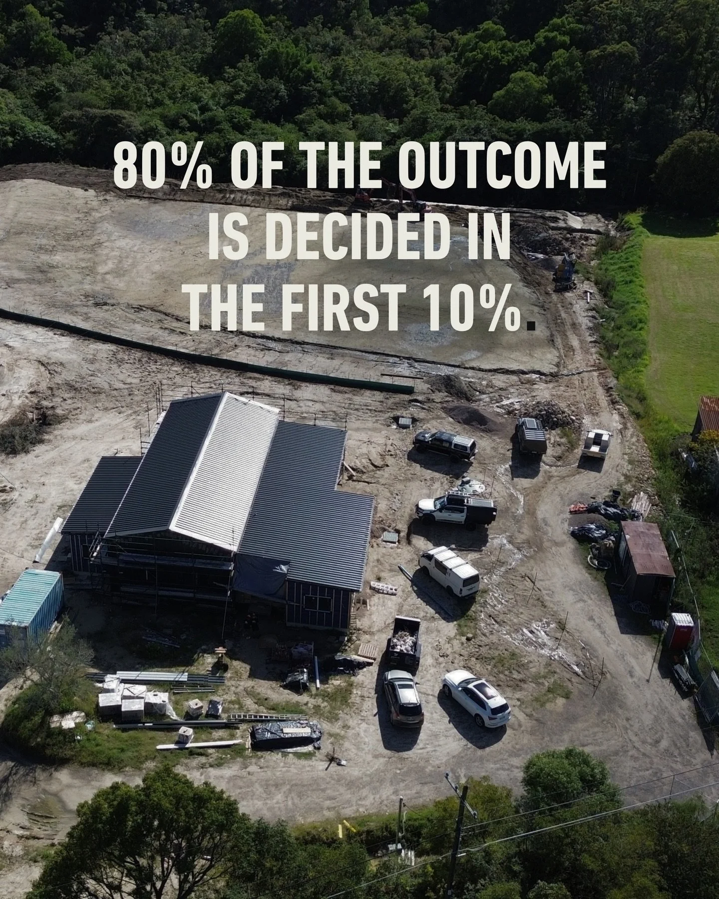 The decisions that determine 80% of your outcome are made in the first 10% of the process.
The pattern is consistent: cost overruns, specification changes, performance shortfalls &mdash; nearly all of them trace back to decisions that were either mad