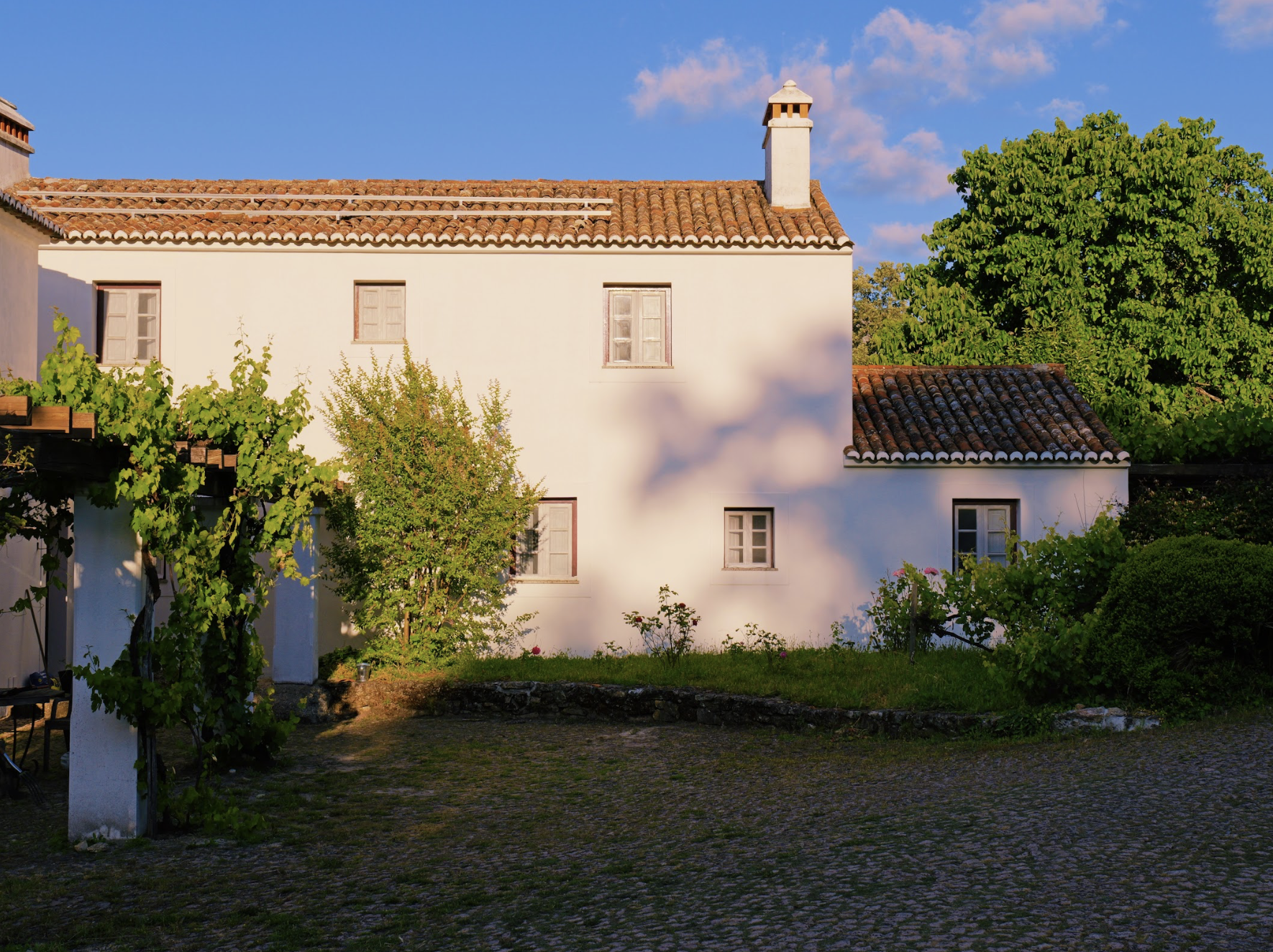 Casa das Figueiras house seen from the back