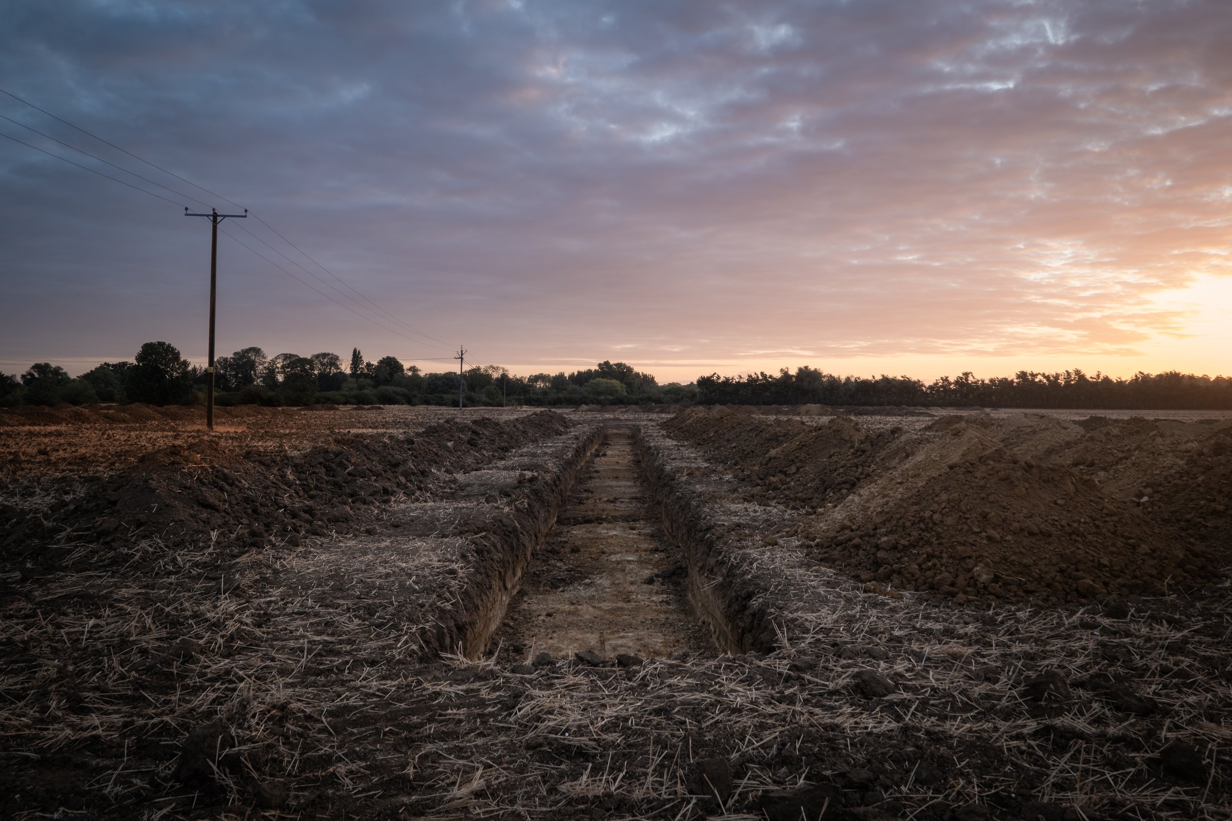 Trenches at Brook Farm