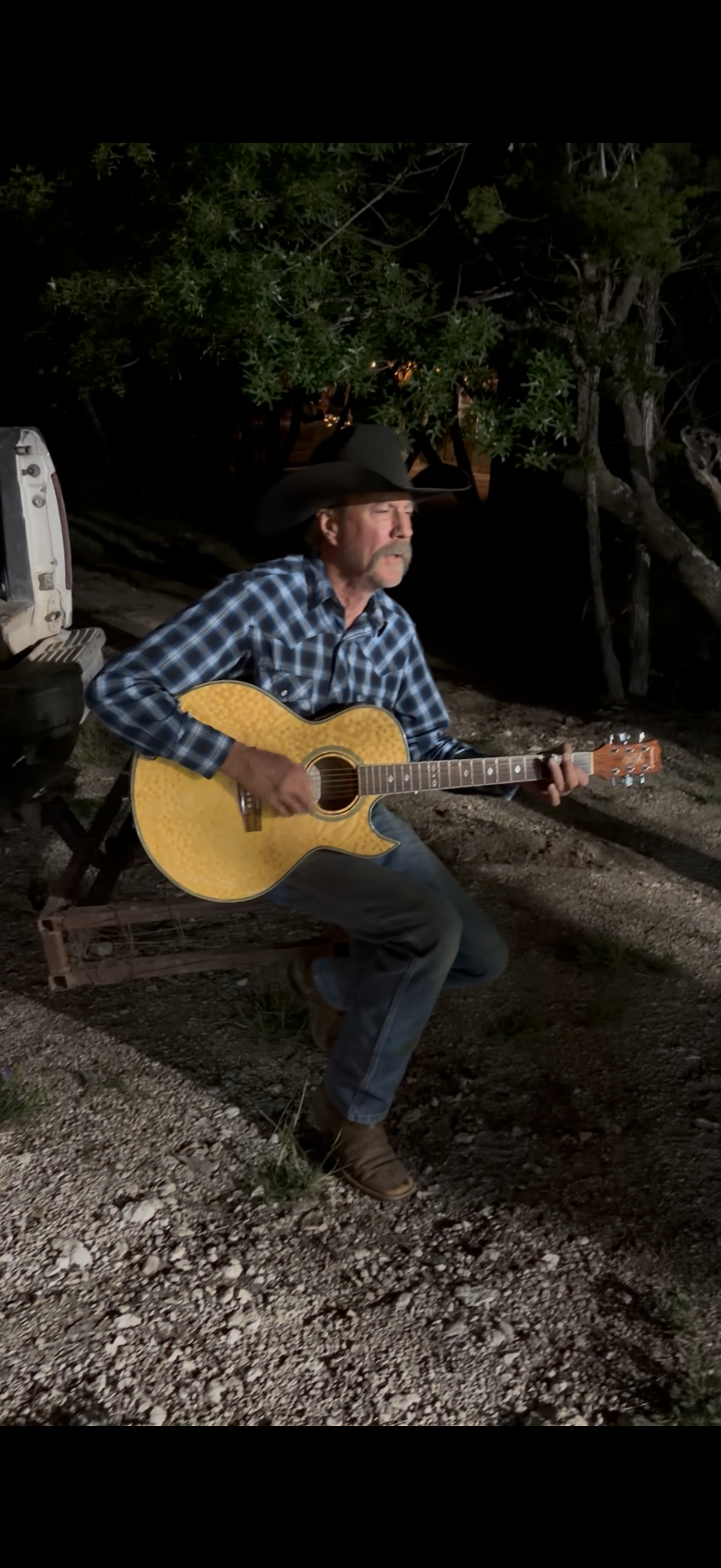 Guitar playing at Hog Wild Hunting Company