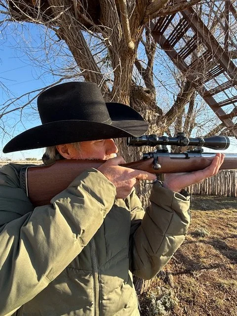 Scope safety for hog hunting.