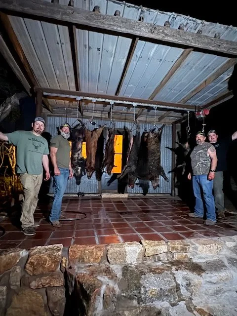 Hog hunting at night