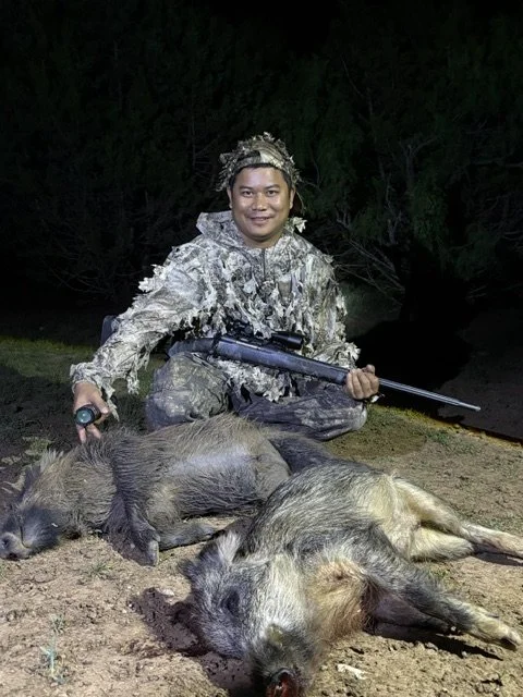 2 hogs down in the field