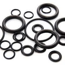 Collection of black rubber O-rings of various sizes