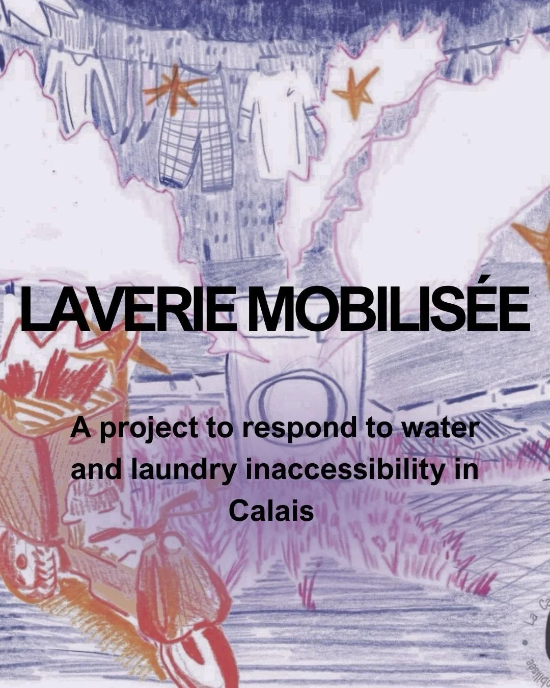 In Calais the lack of free and accessible laundry services makes washing clothes particularly difficult for people on the move. Currently, the only laundry service is at Secours Catholique day center. 
For this reason, La Capuche Mobilis&egrave;e lau