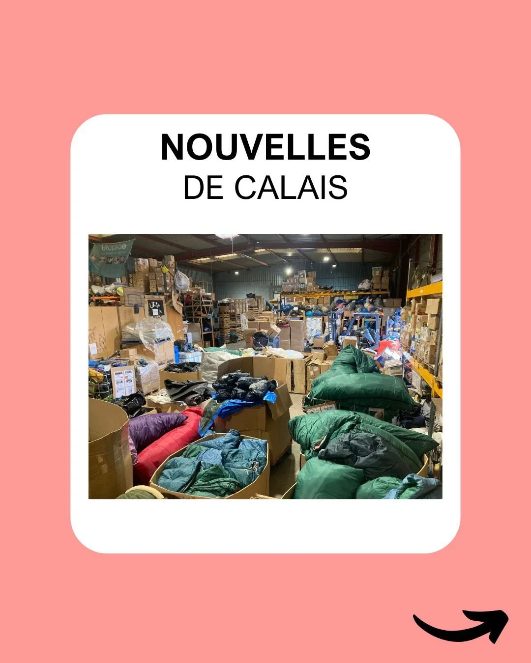 Voici notre bilan des trois derniers mois &agrave; Calais. Si vous voulez des nouvelles plus approfondies vous pouvez vous inscrire &agrave; notre newsletter! ✉️
🔗 lien en bio 🤝🏻