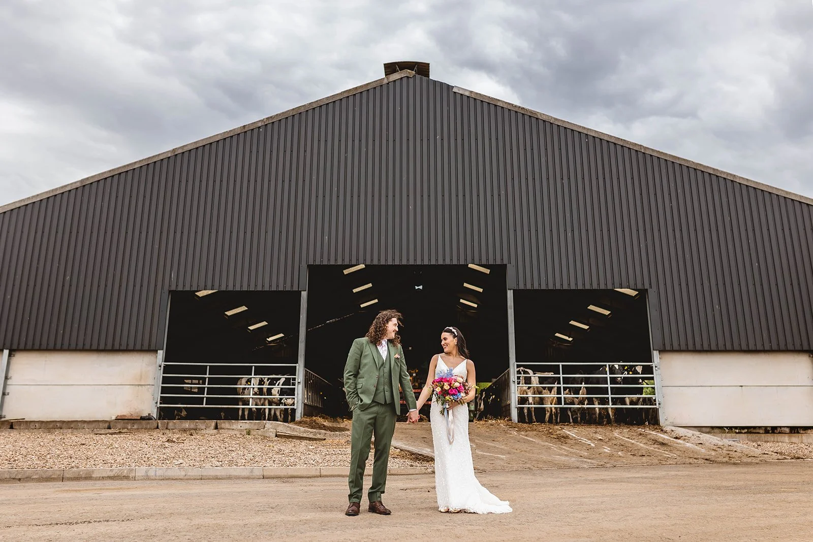 Welsh A.F alt wedding at The Olde barn at Penygraig!