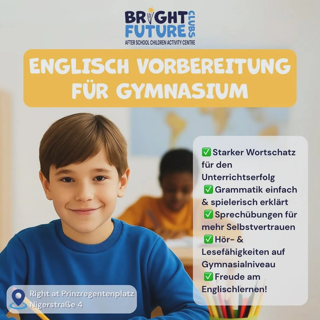 Beginnen wir mit den Vorbereitungskursen f&uuml;r das Gymnasium. Jeden Tag bieten wir Unterricht von 16:00 bis 18:00 Uhr und Samstag von 9:00 bis 11:00 Uhr an. #englischf&uuml;rgymnasium #englischlernen