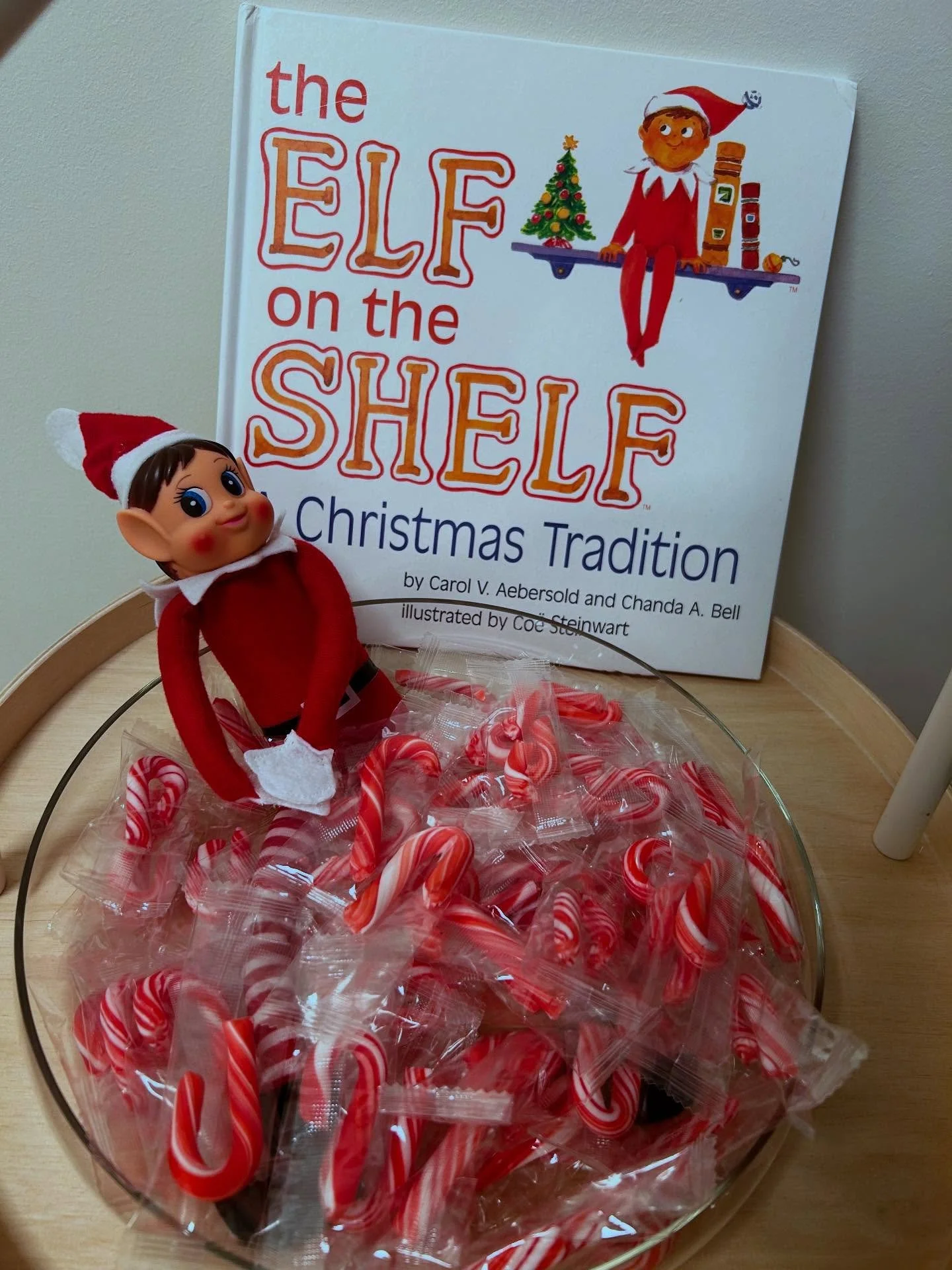 Our elf took a dive into the candy canes&hellip; holiday fun and traditions. #englischf&uuml;rkinder #brightfutureclubs